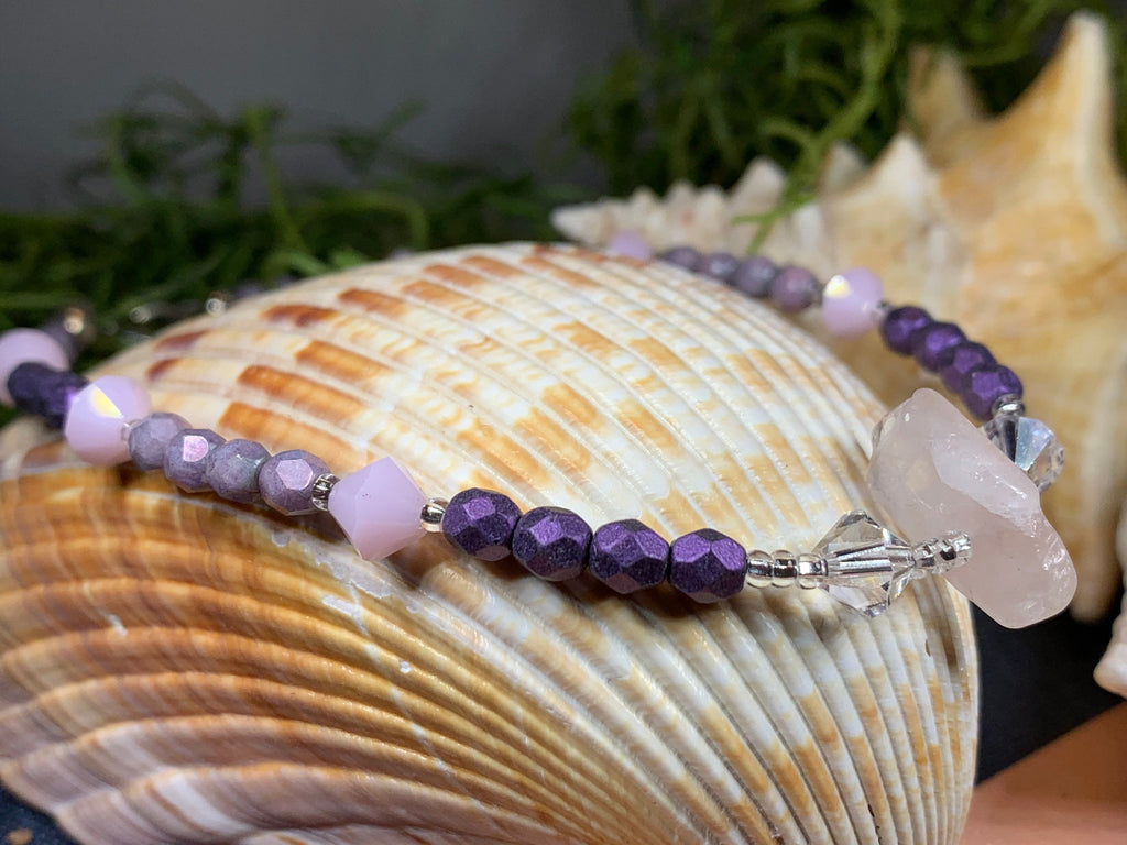 Rose Quartz Ankle Bracelet