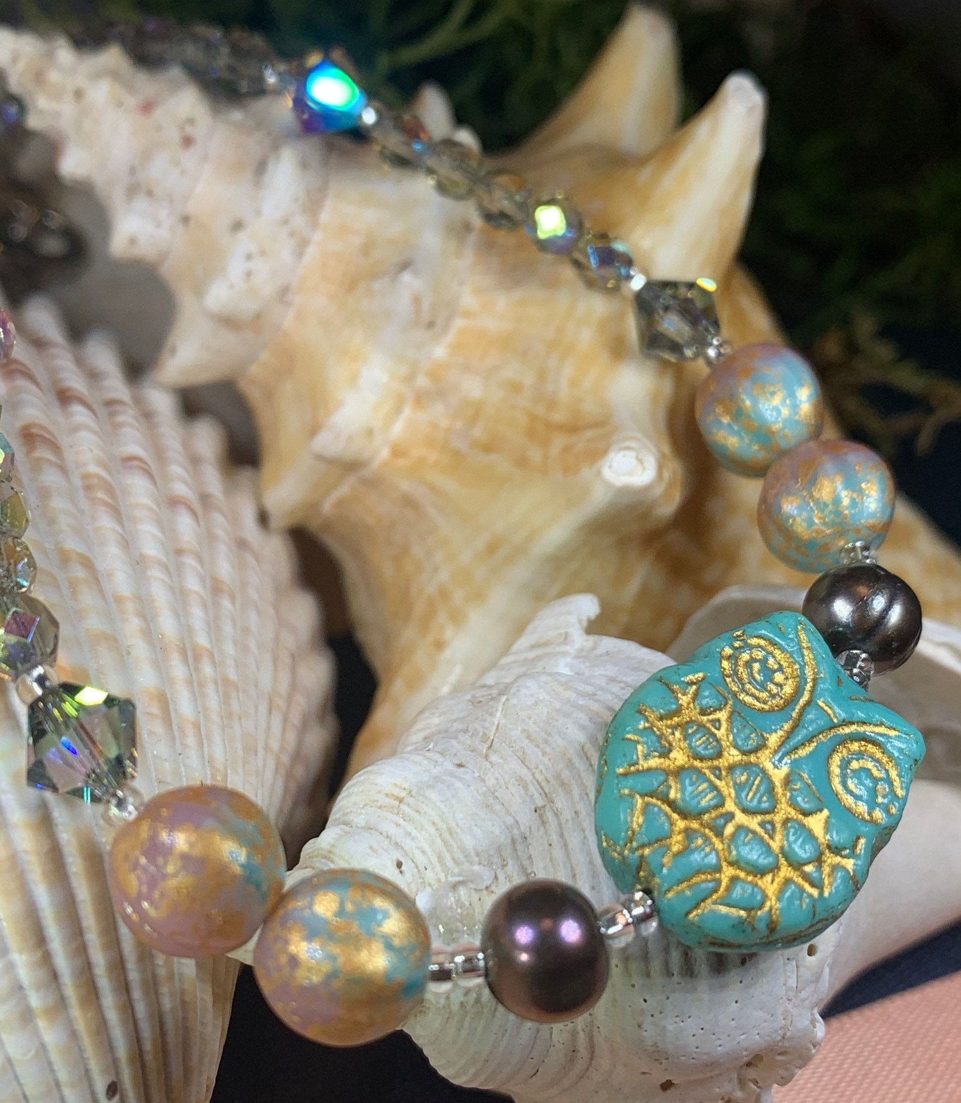 Artisan Owl Ankle Bracelet