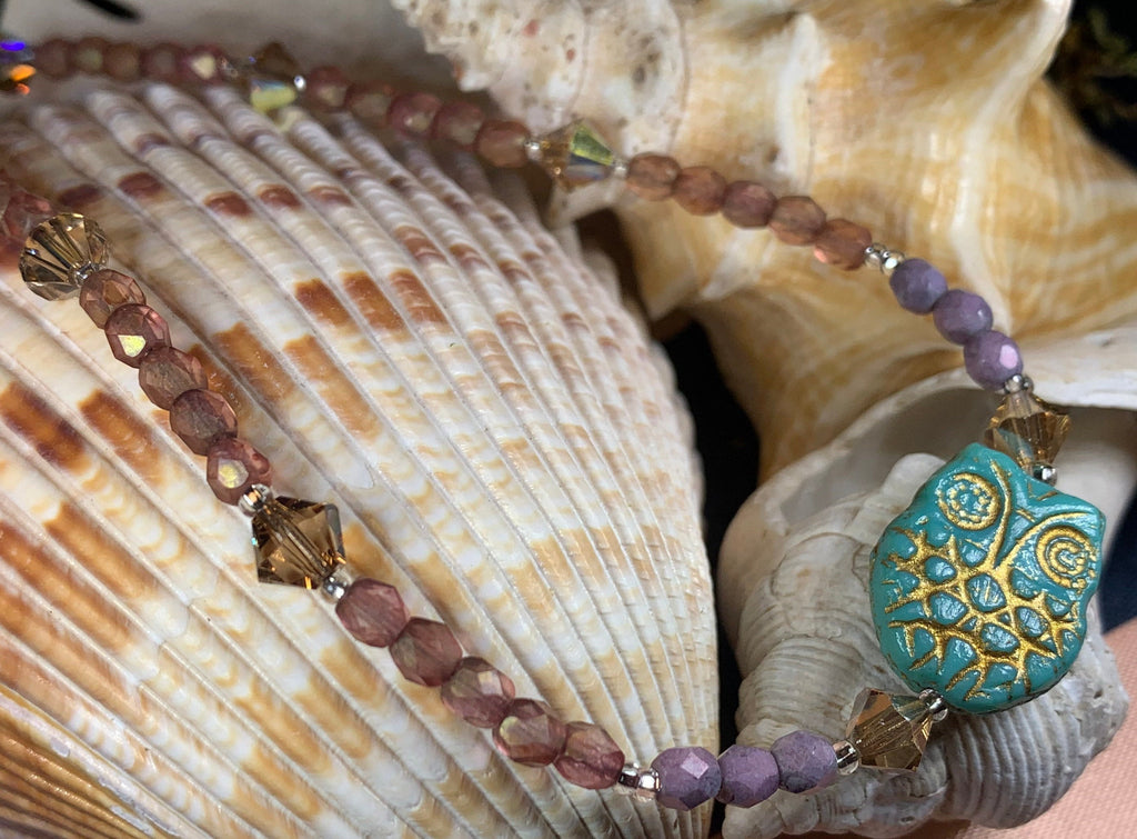 Artisan Owl Ankle Bracelet