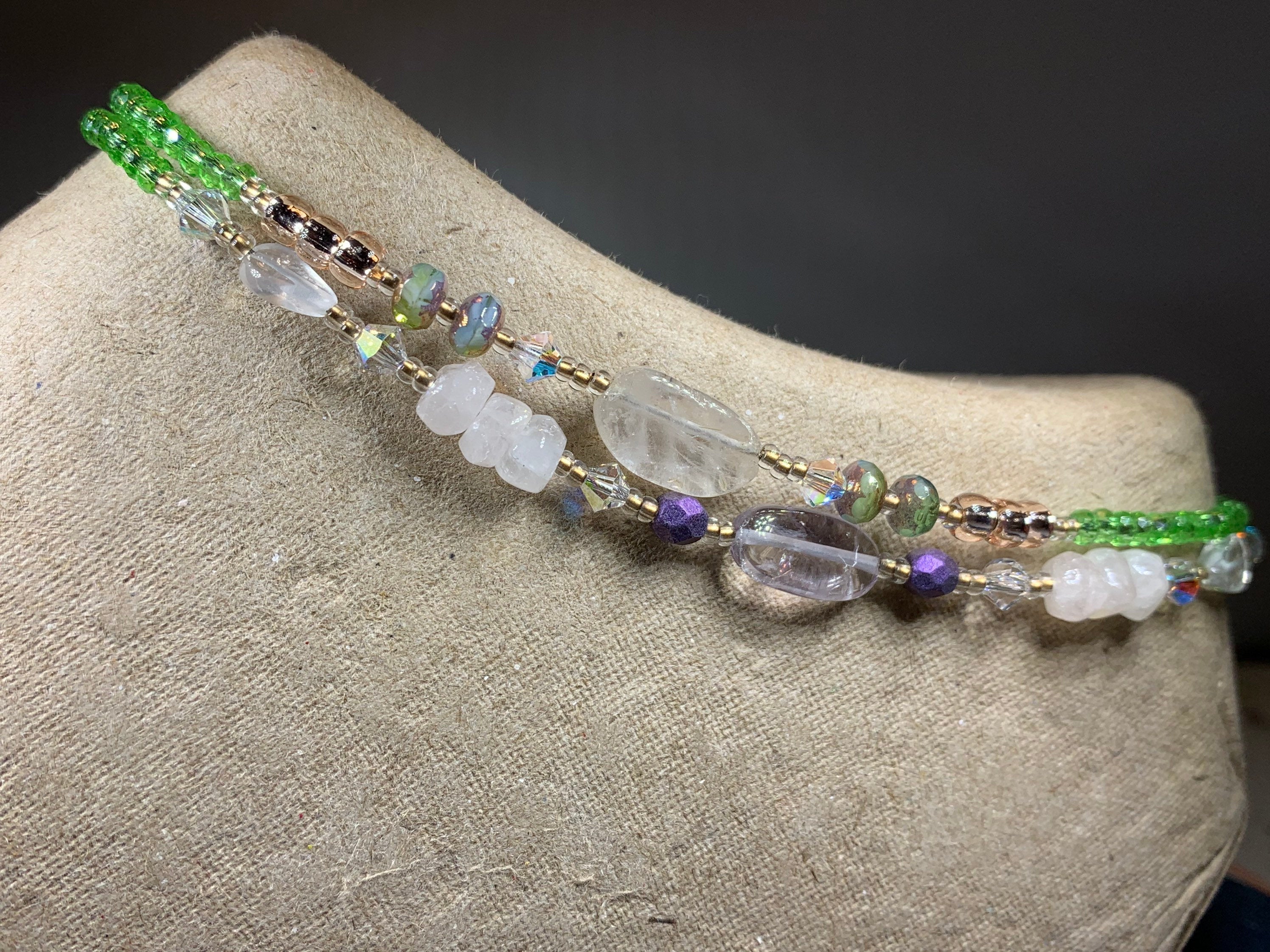 Rose Quartz Ankle Bracelet