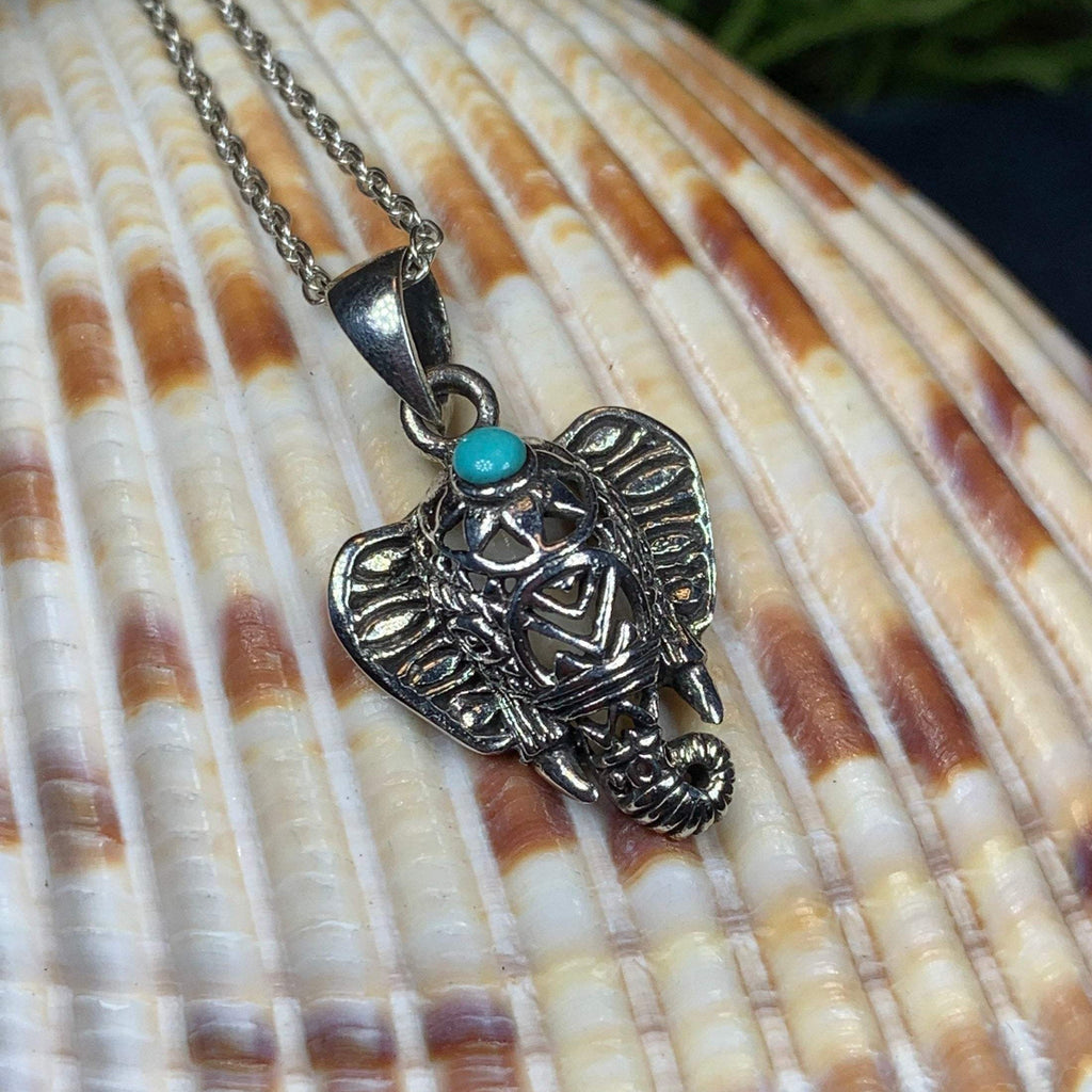 Turquoise Elephant Necklace