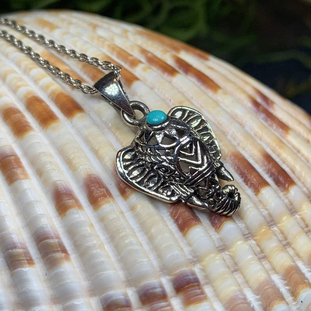 Turquoise Elephant Necklace