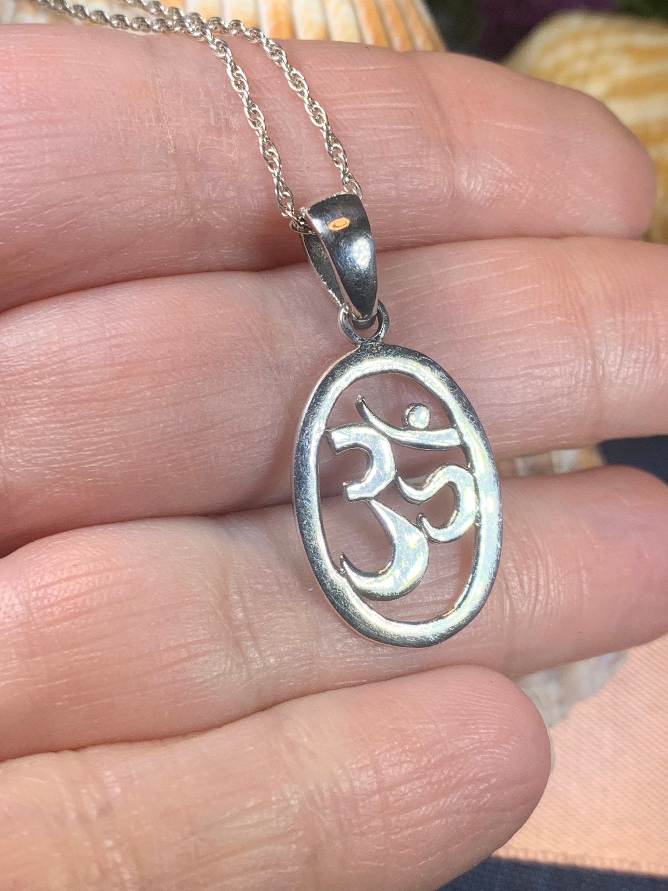 Minimalist Om Necklace