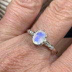 Diana Moonstone Promise Ring