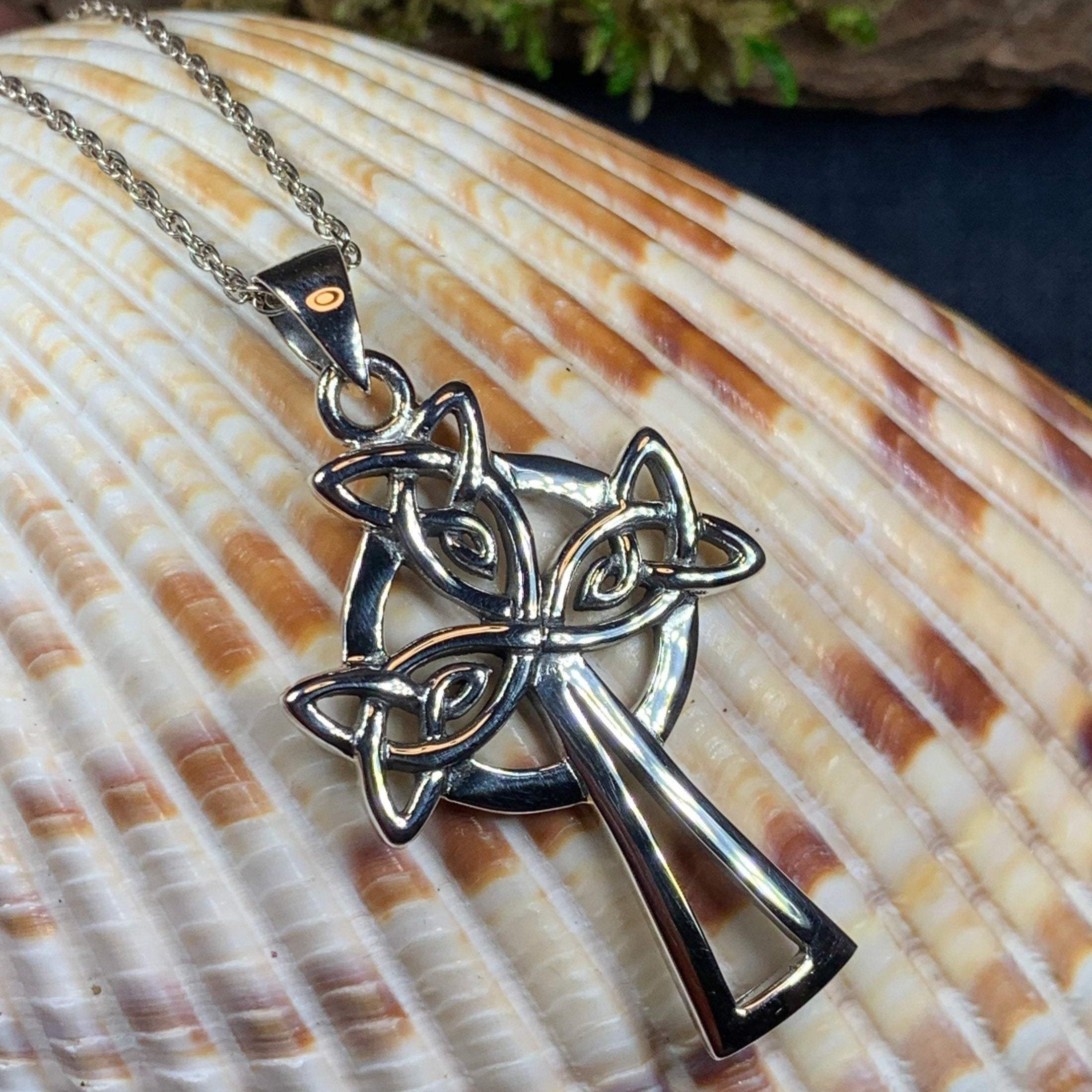 Eternal Love Celtic Cross Necklace