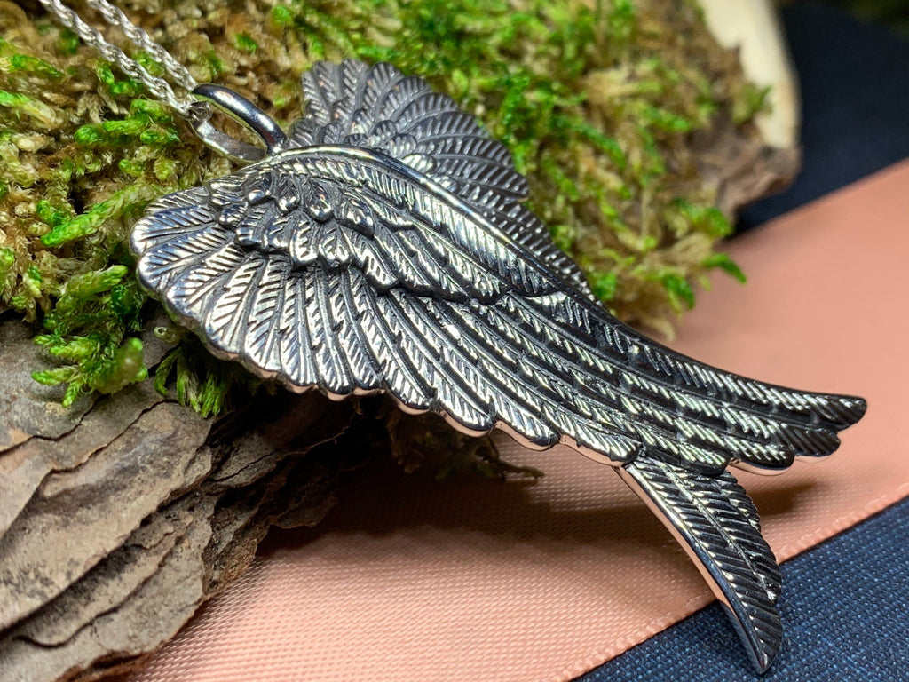 Large Angel Wings Necklace