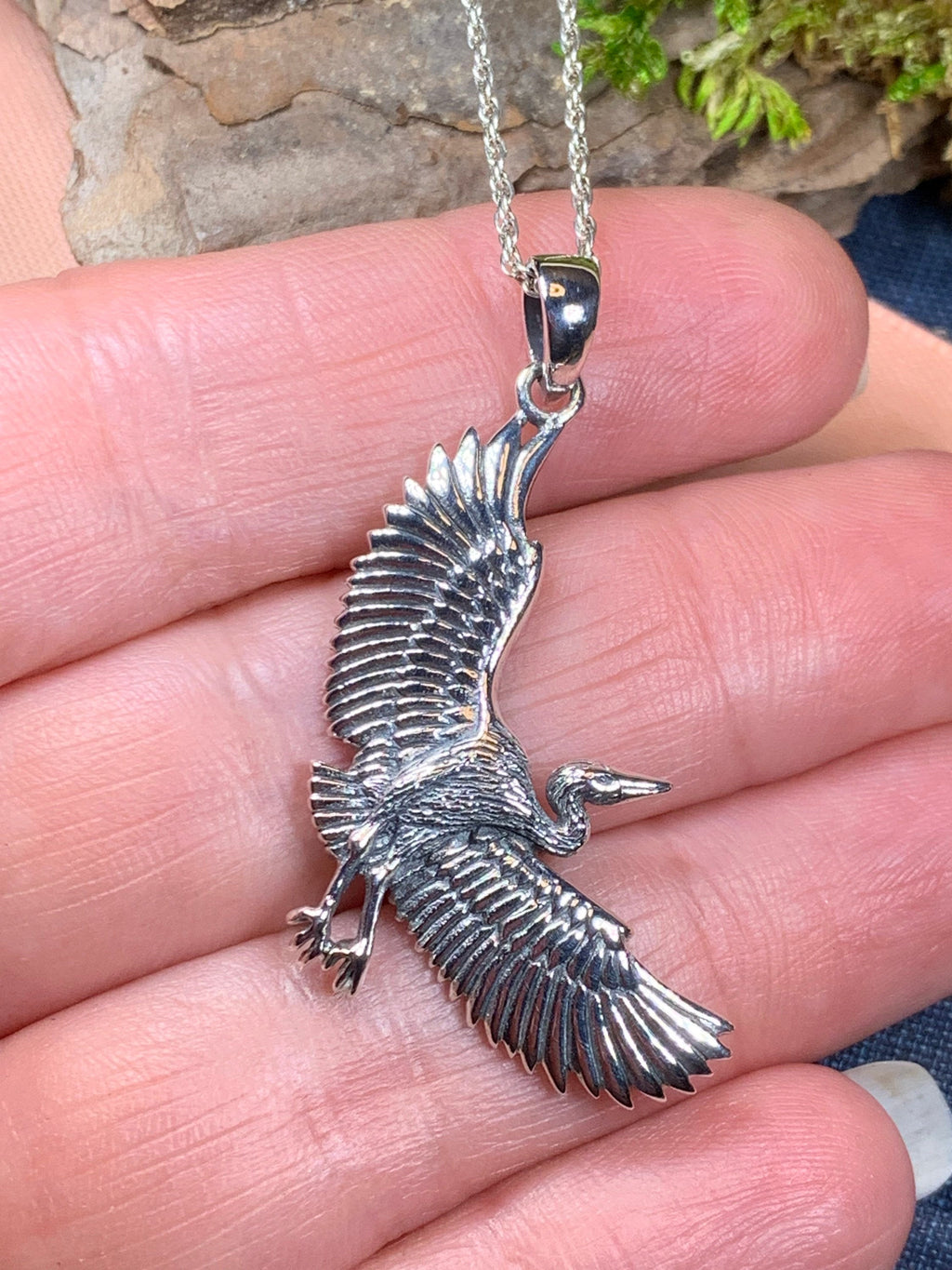 Crane Necklace
