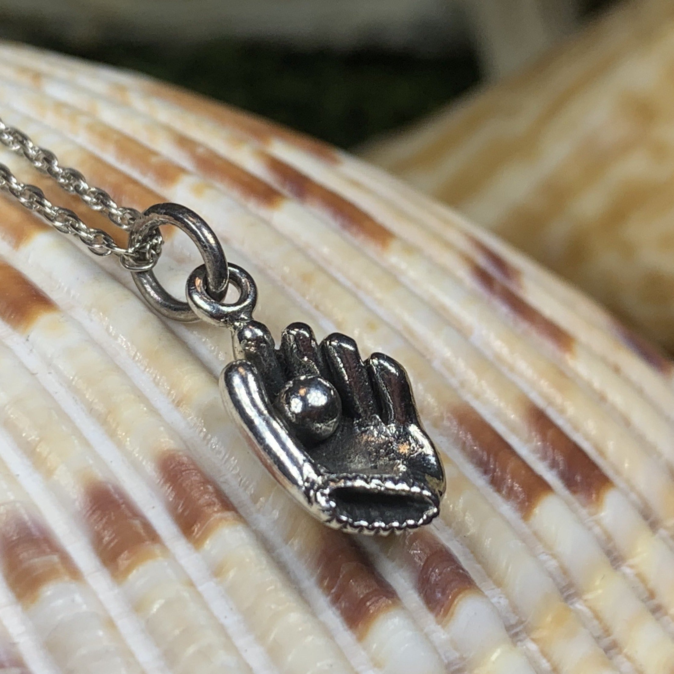Baseball Mitt Necklace
