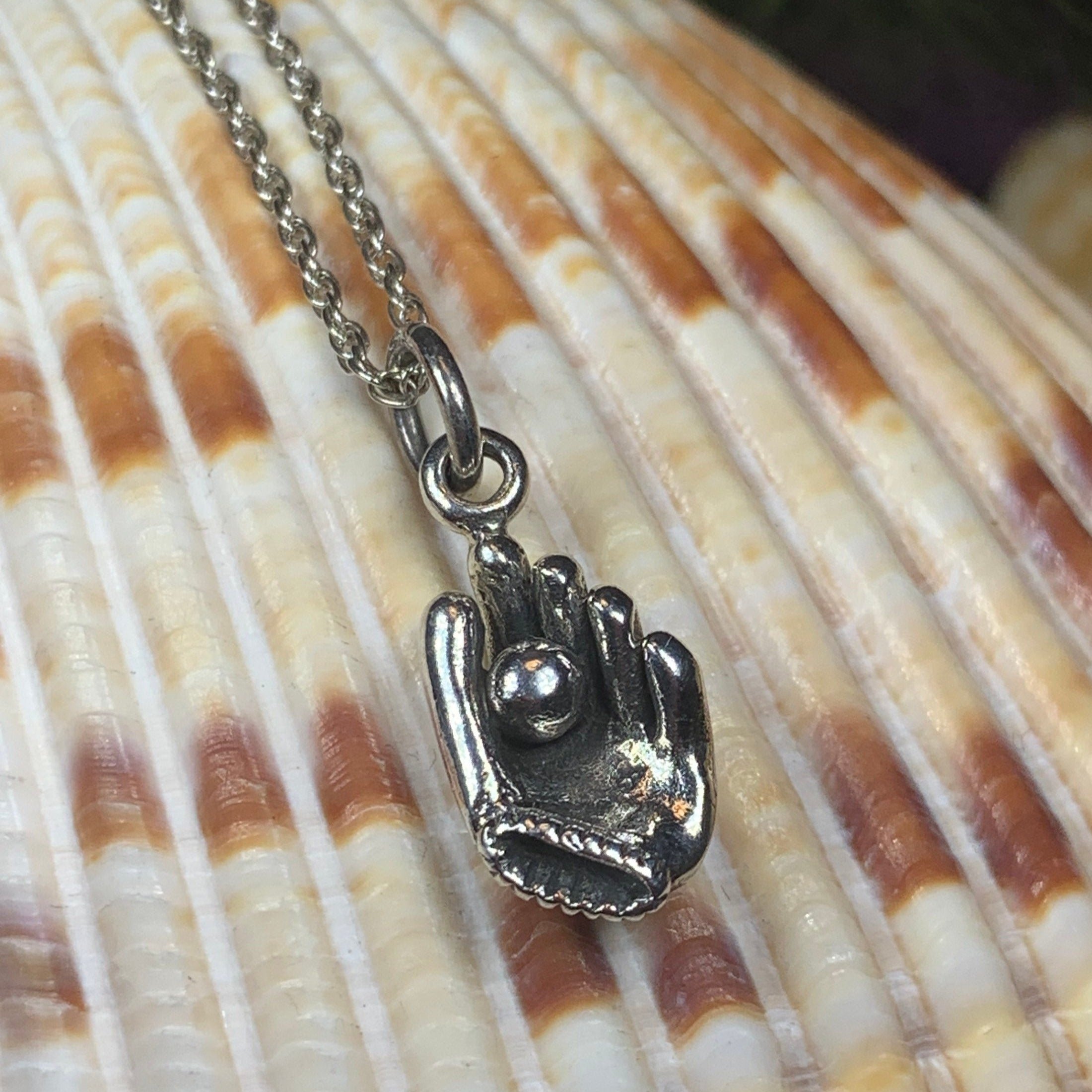 Baseball Mitt Necklace