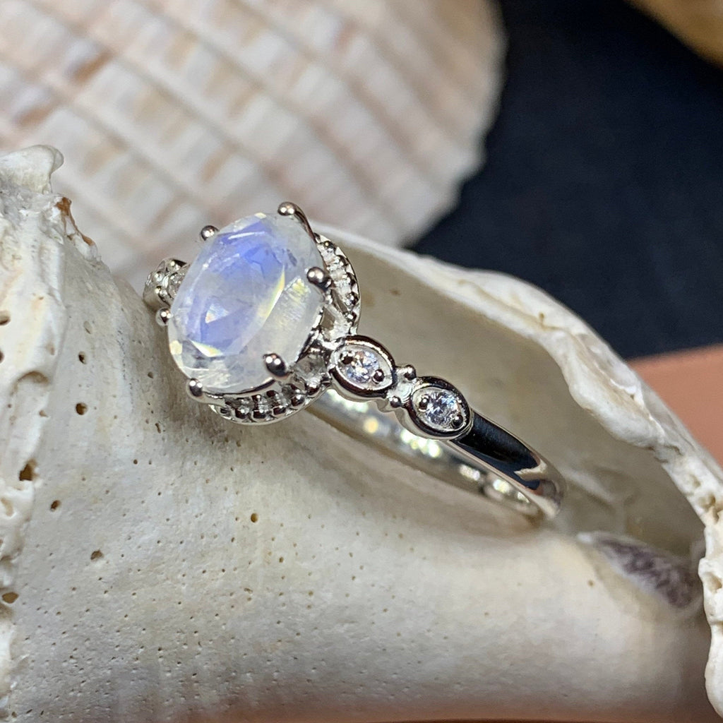 Diana Moonstone Promise Ring