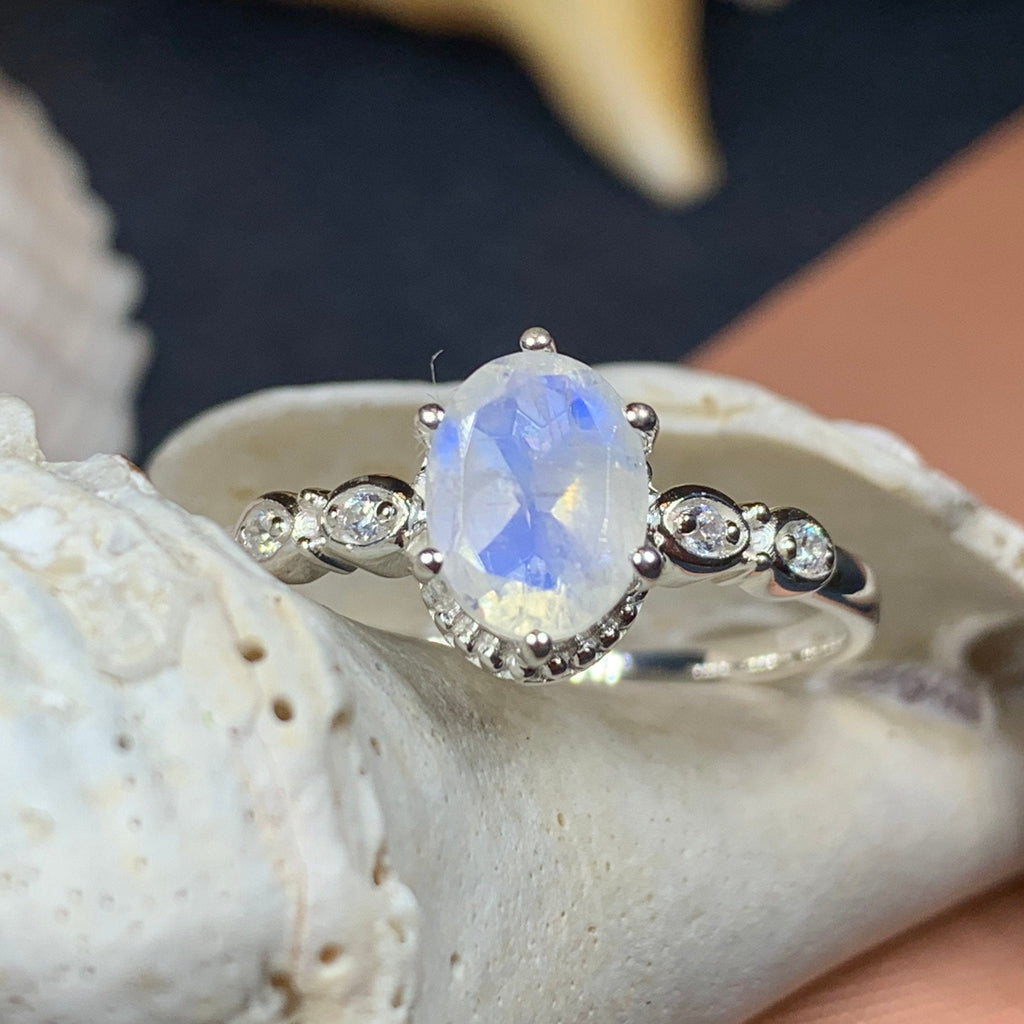 Diana Moonstone Promise Ring