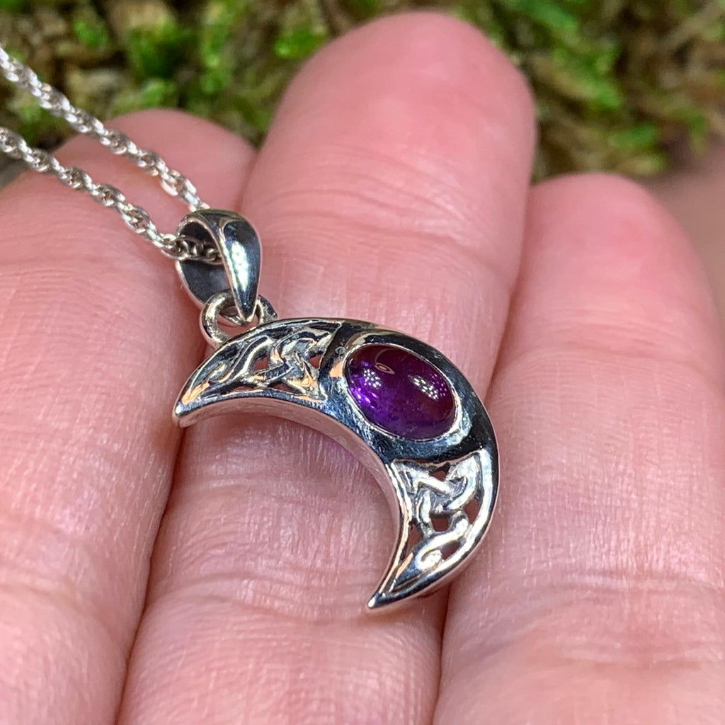 Celtic Crescent Moon Necklace