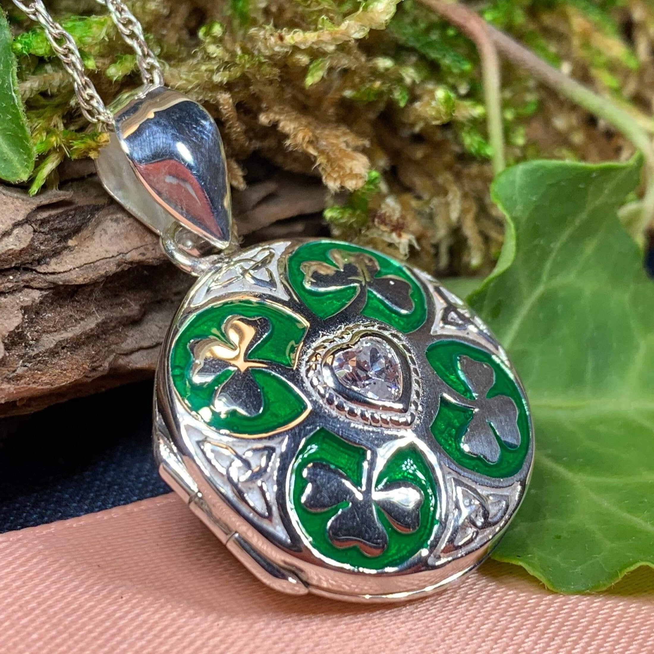 Shamrock Locket Necklace