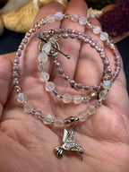 Summer Garden Hummingbird Necklace