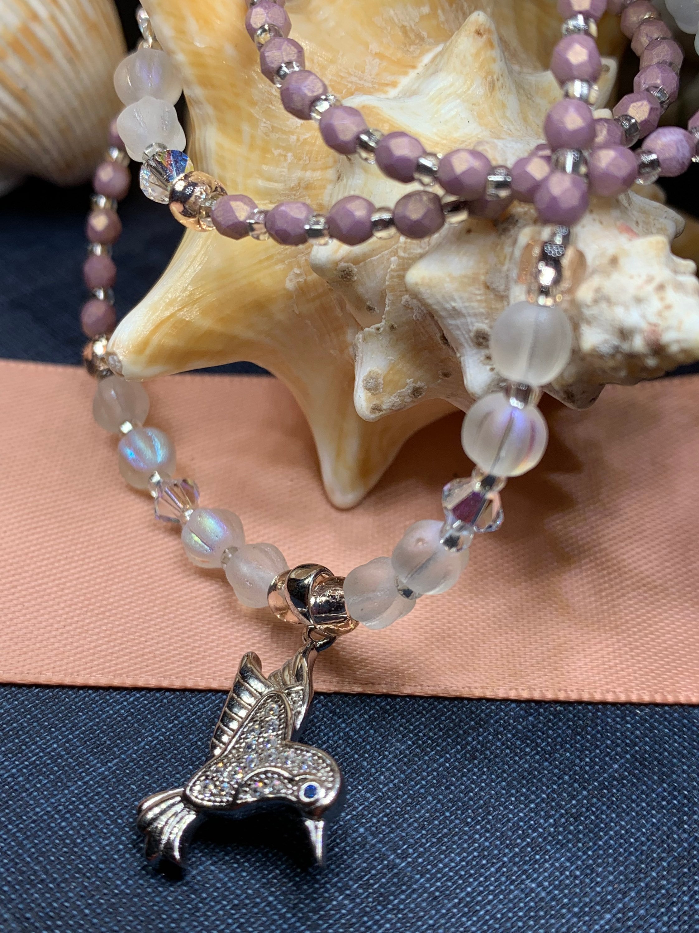 Summer Garden Hummingbird Necklace