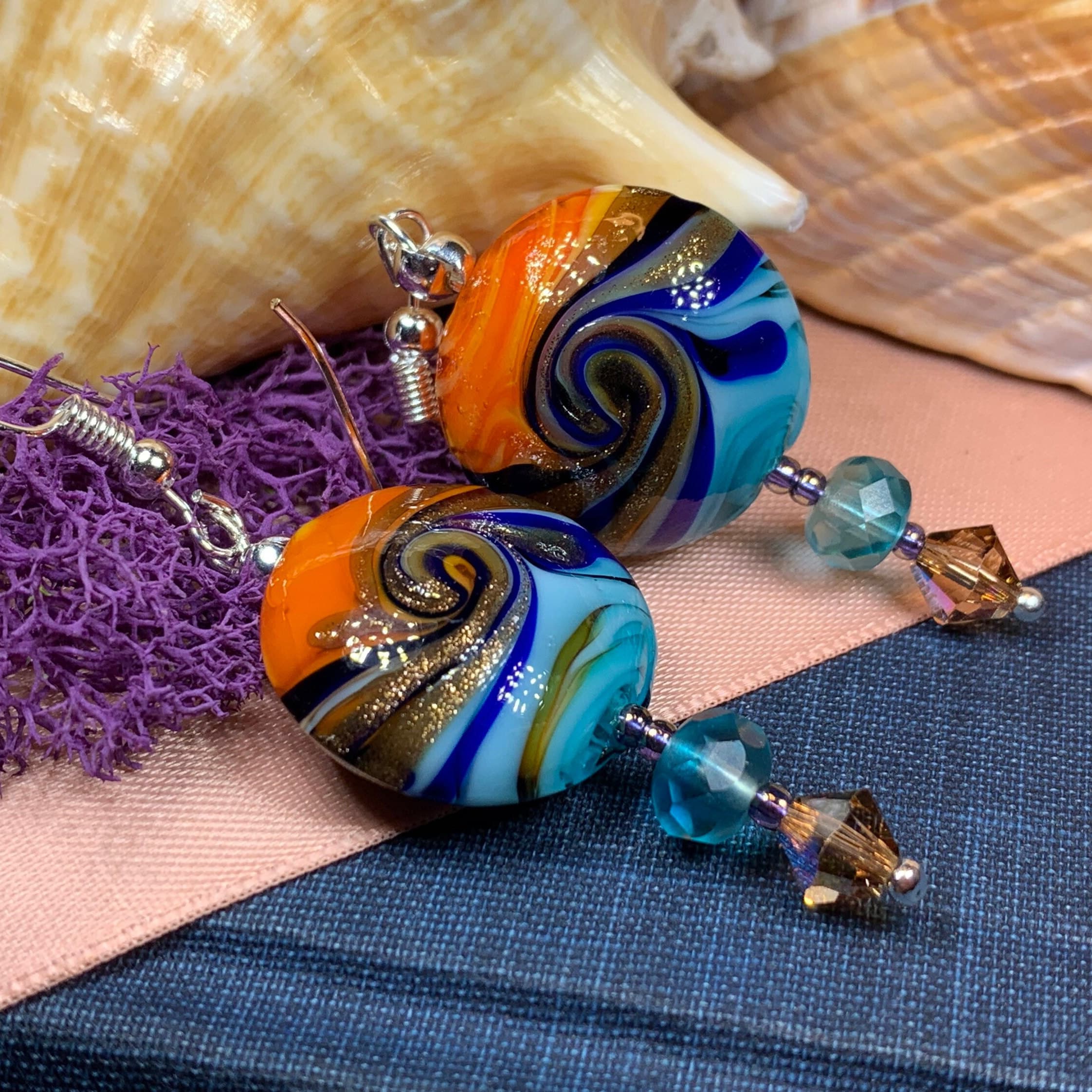 Beach Sunset Earrings