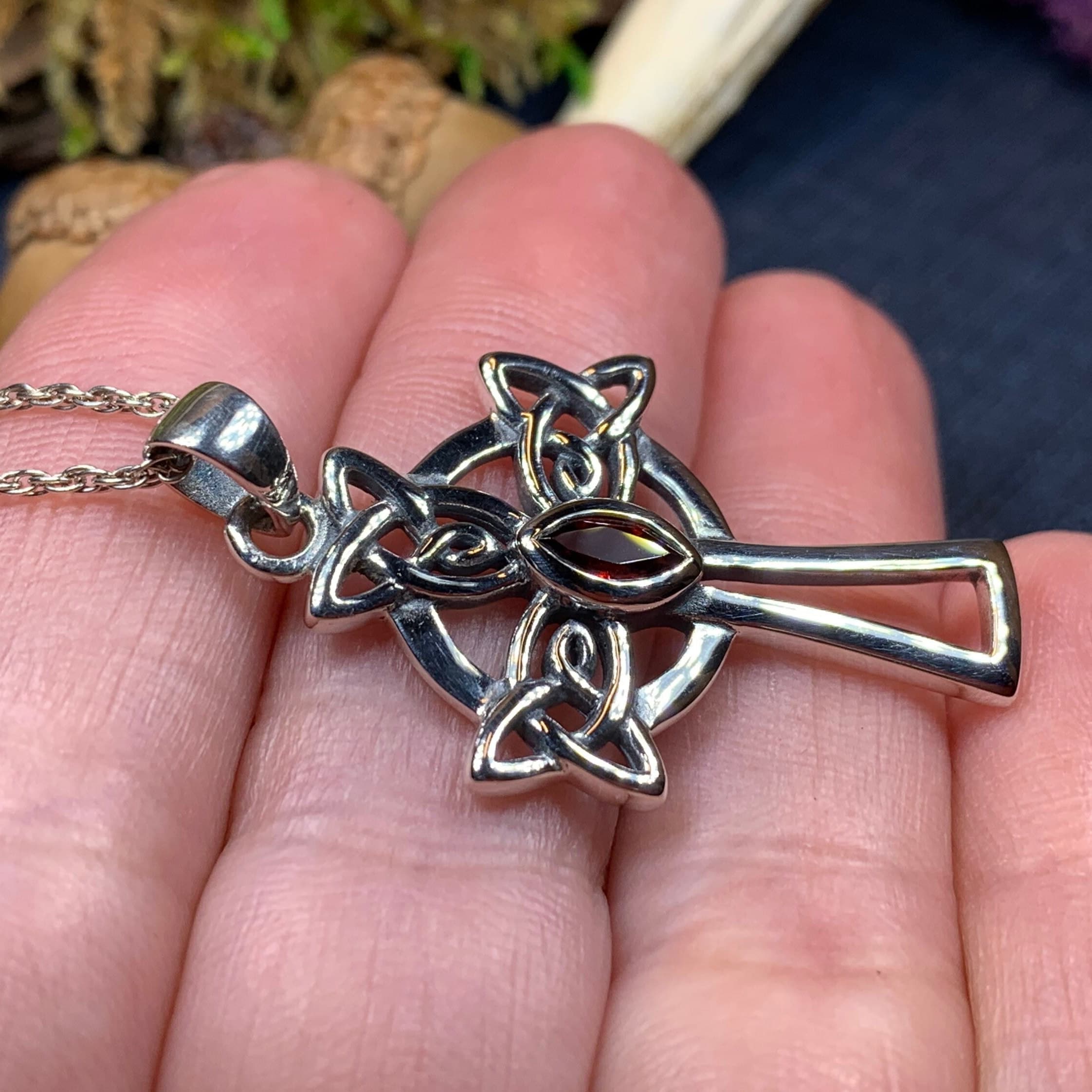 Catherine Celtic Cross Necklace