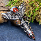 Caduceus Phoenix Necklace