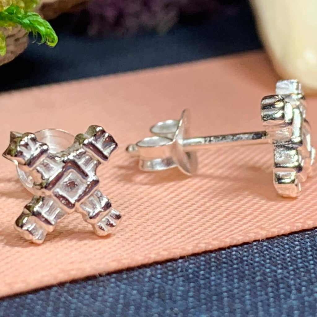 Saint Brigid's Cross Post Earrings