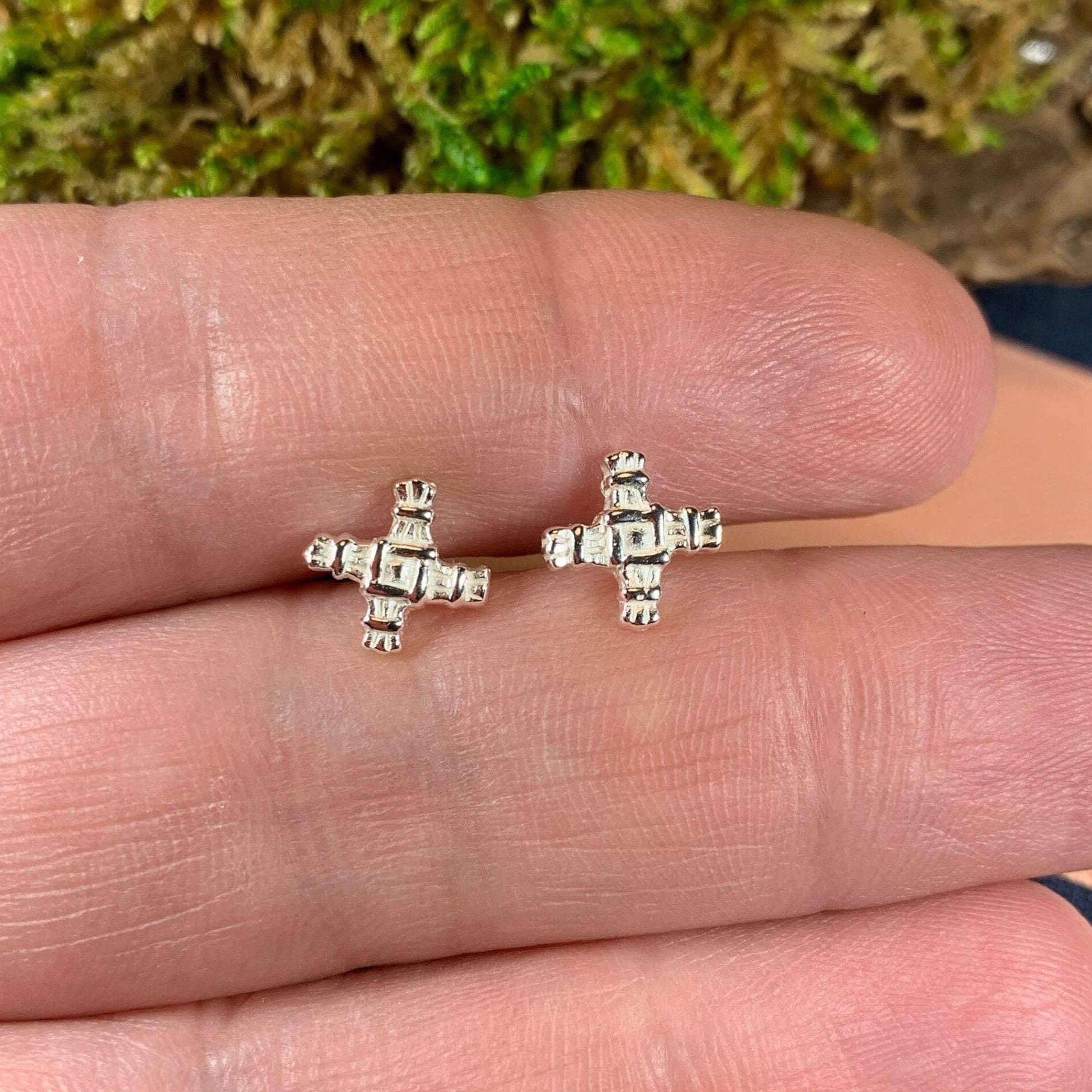 Saint Brigid's Cross Post Earrings