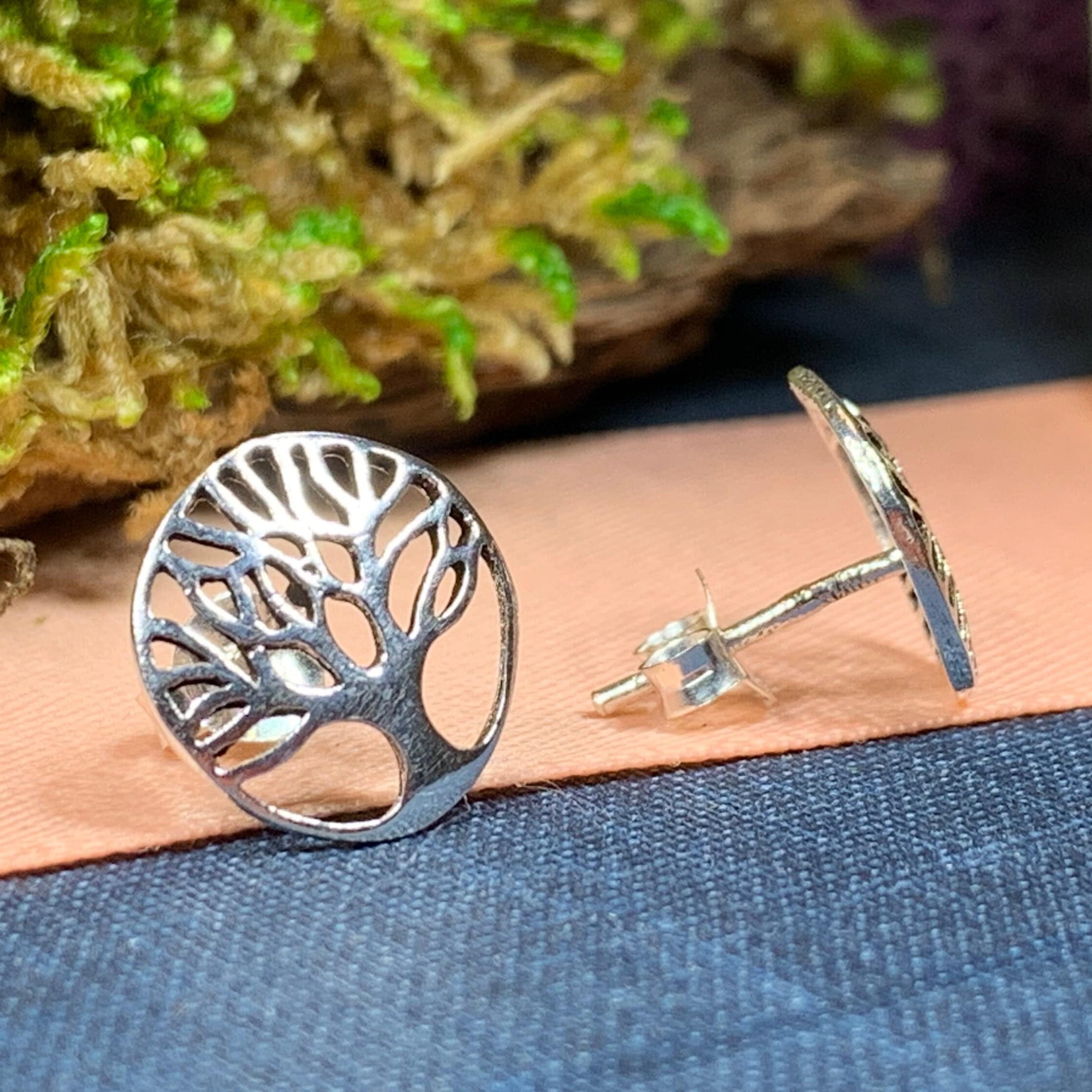 Tanya Tree of Life Stud Earrings