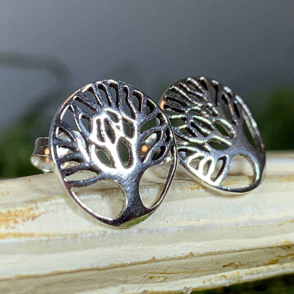 Tanya Tree of Life Stud Earrings