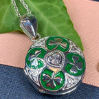 Shamrock Locket Necklace