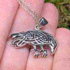 Oracle Celtic Raven Necklace