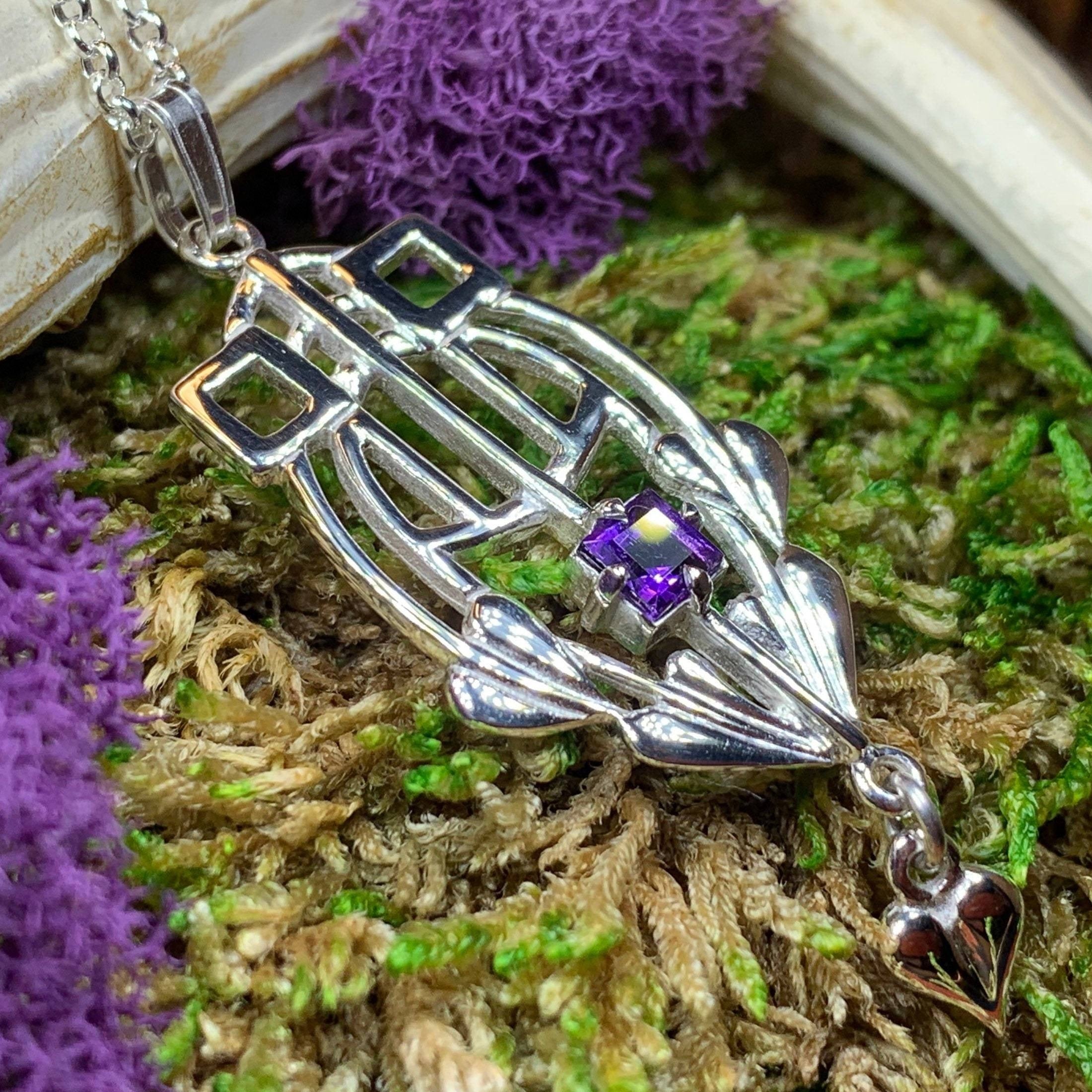 Scottish Mackintosh Thistle Necklace