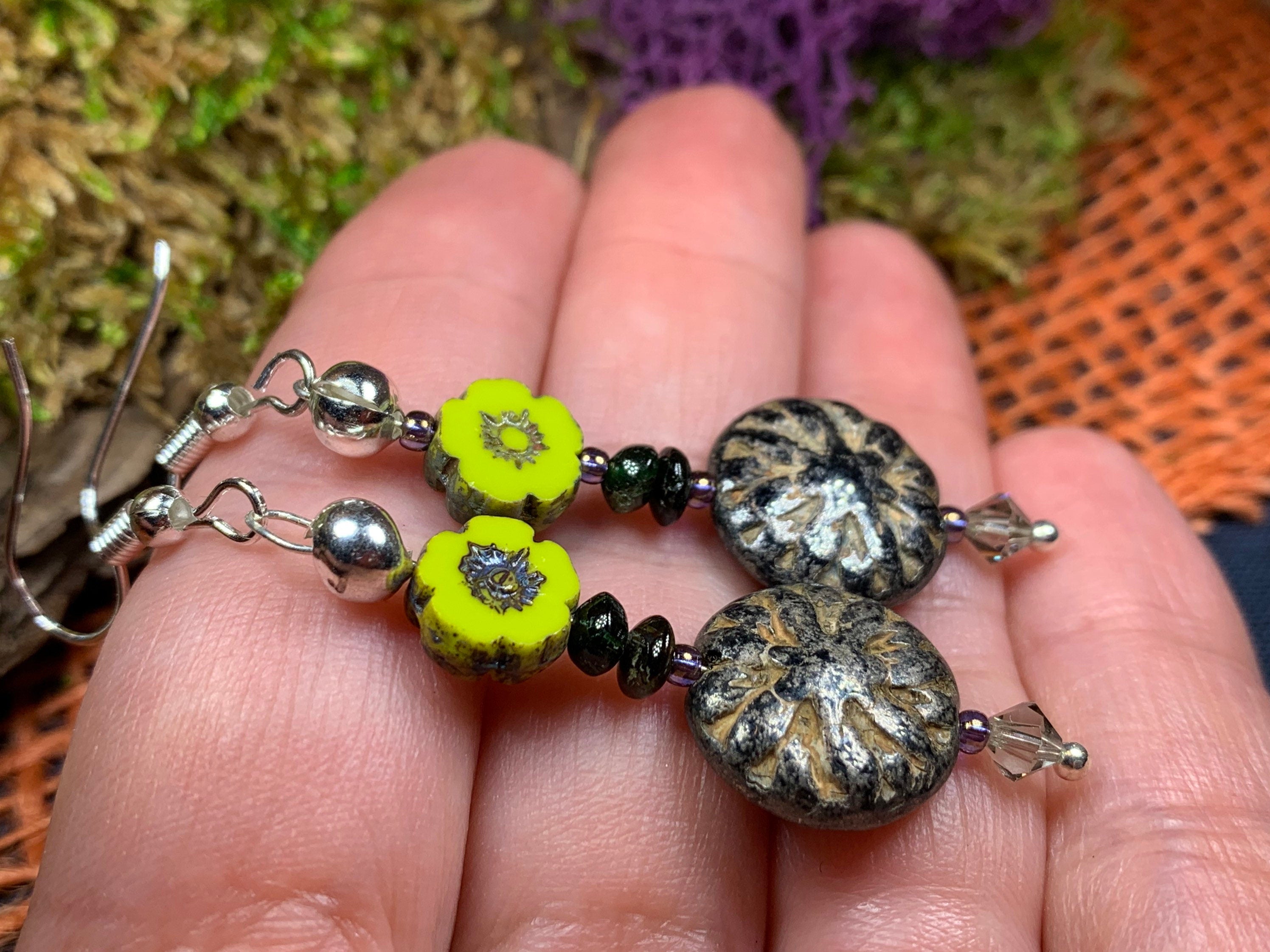 Lotus Autumn Earrings