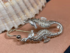 Satin Seahorse Earrings