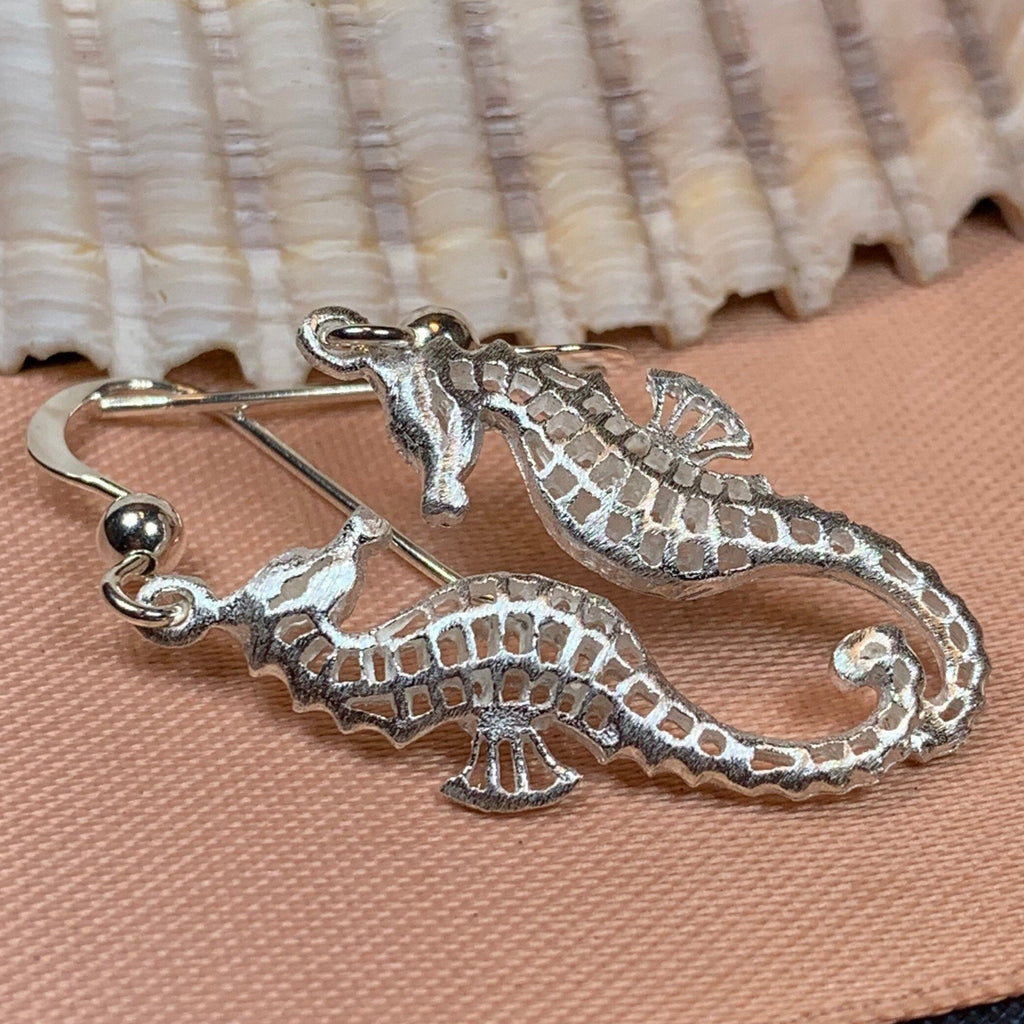 Satin Seahorse Earrings