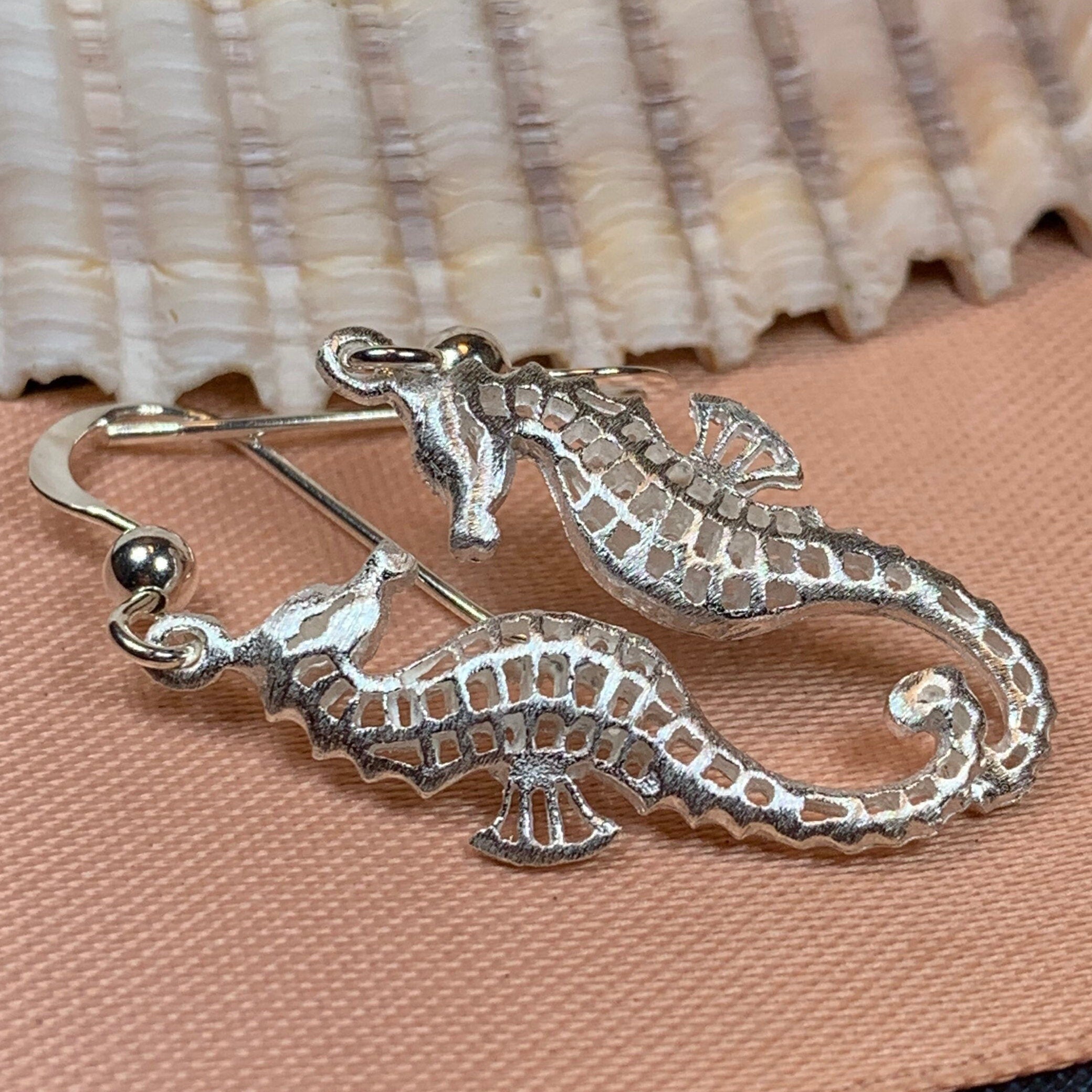 Satin Seahorse Earrings