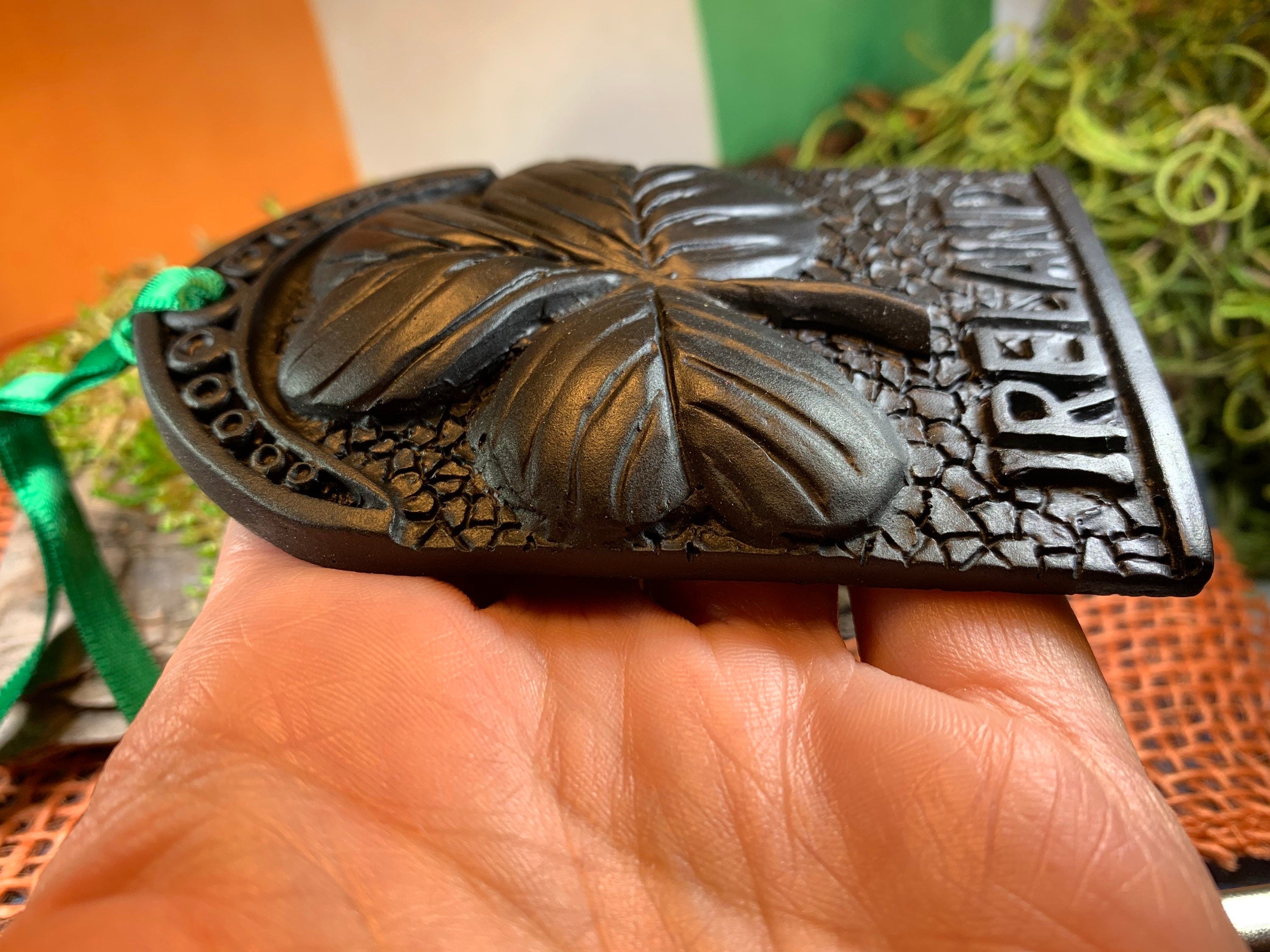 Ireland Turf Shamrock Ornament