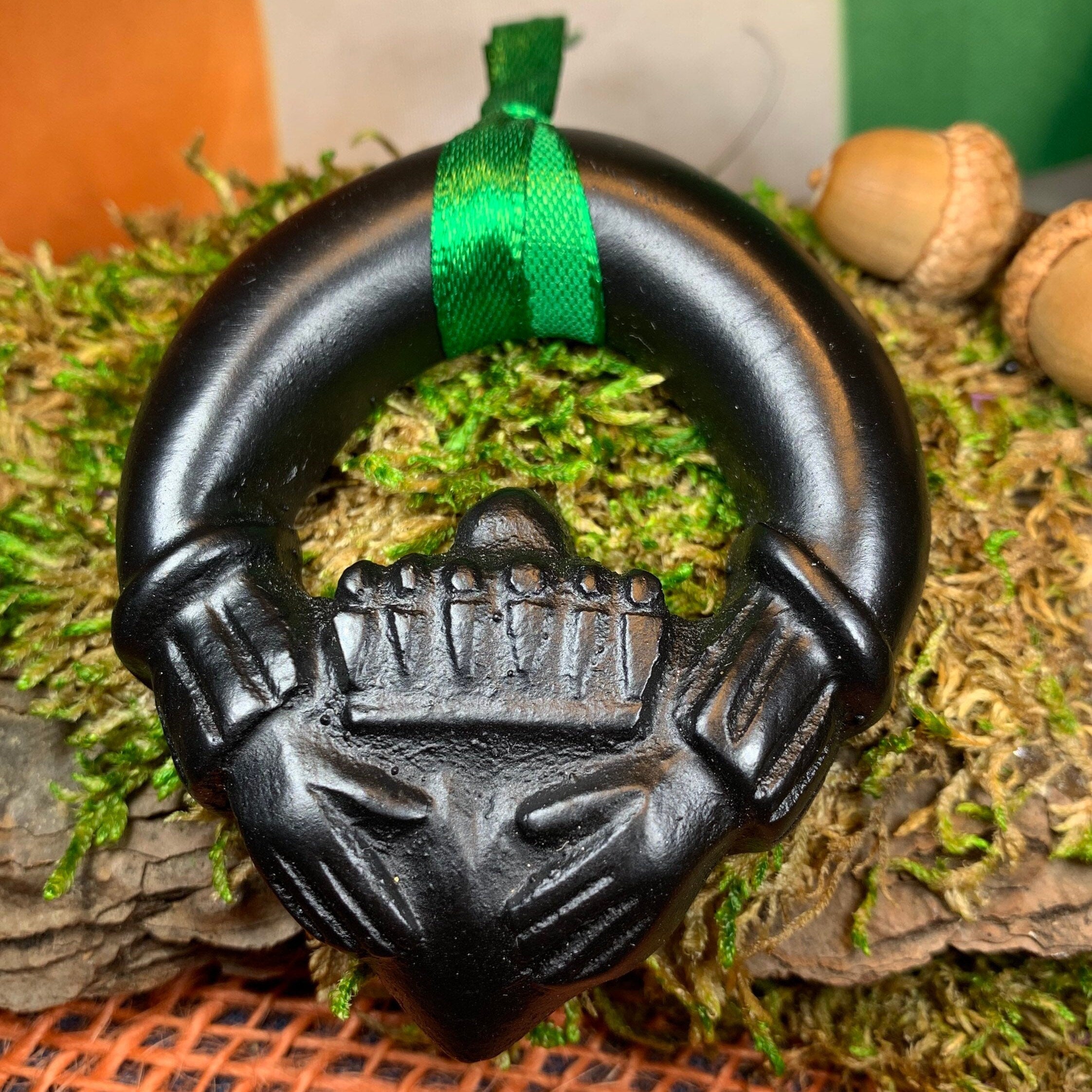 Claddagh Irish Turf Ornament