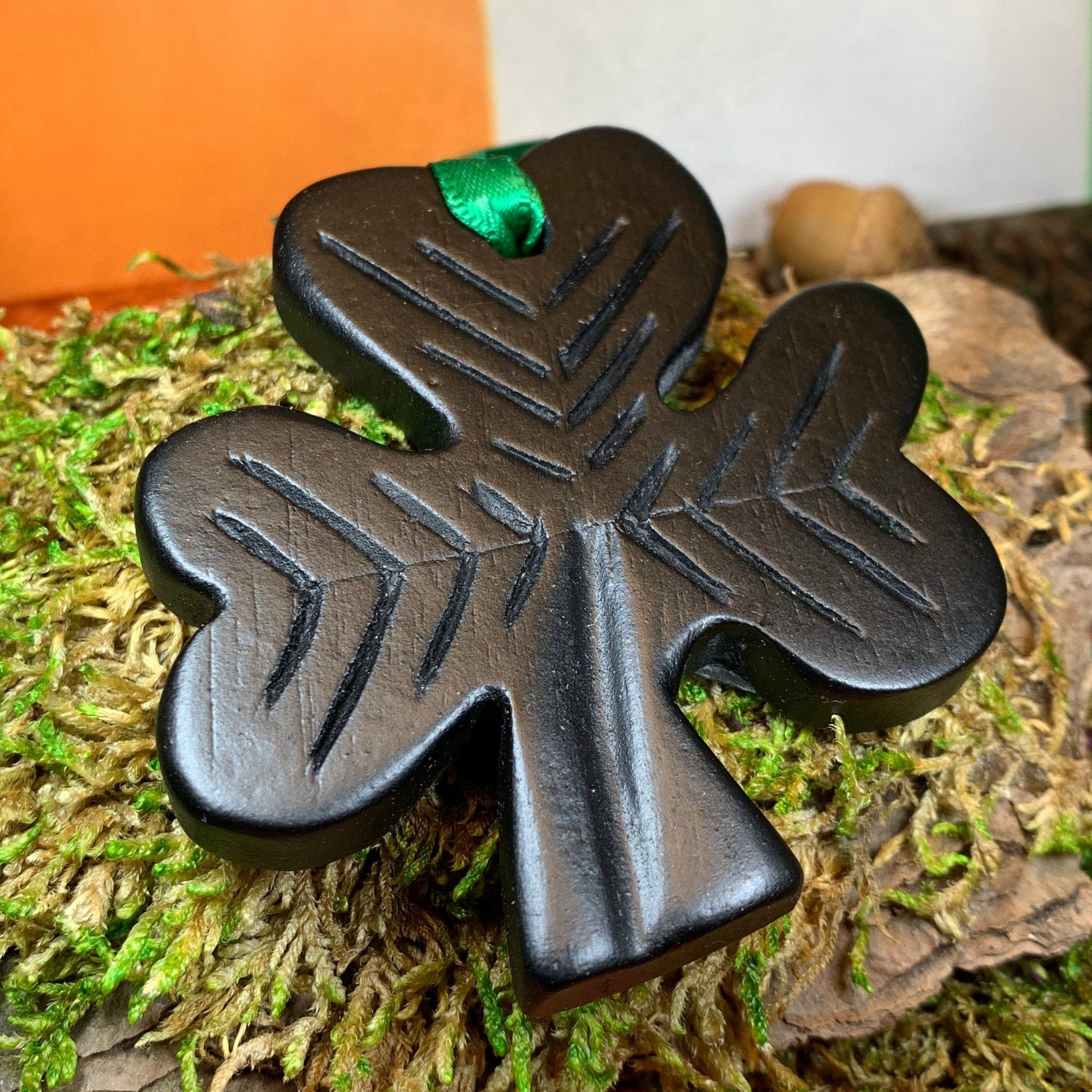 Shamrock Irish Turf Ornament