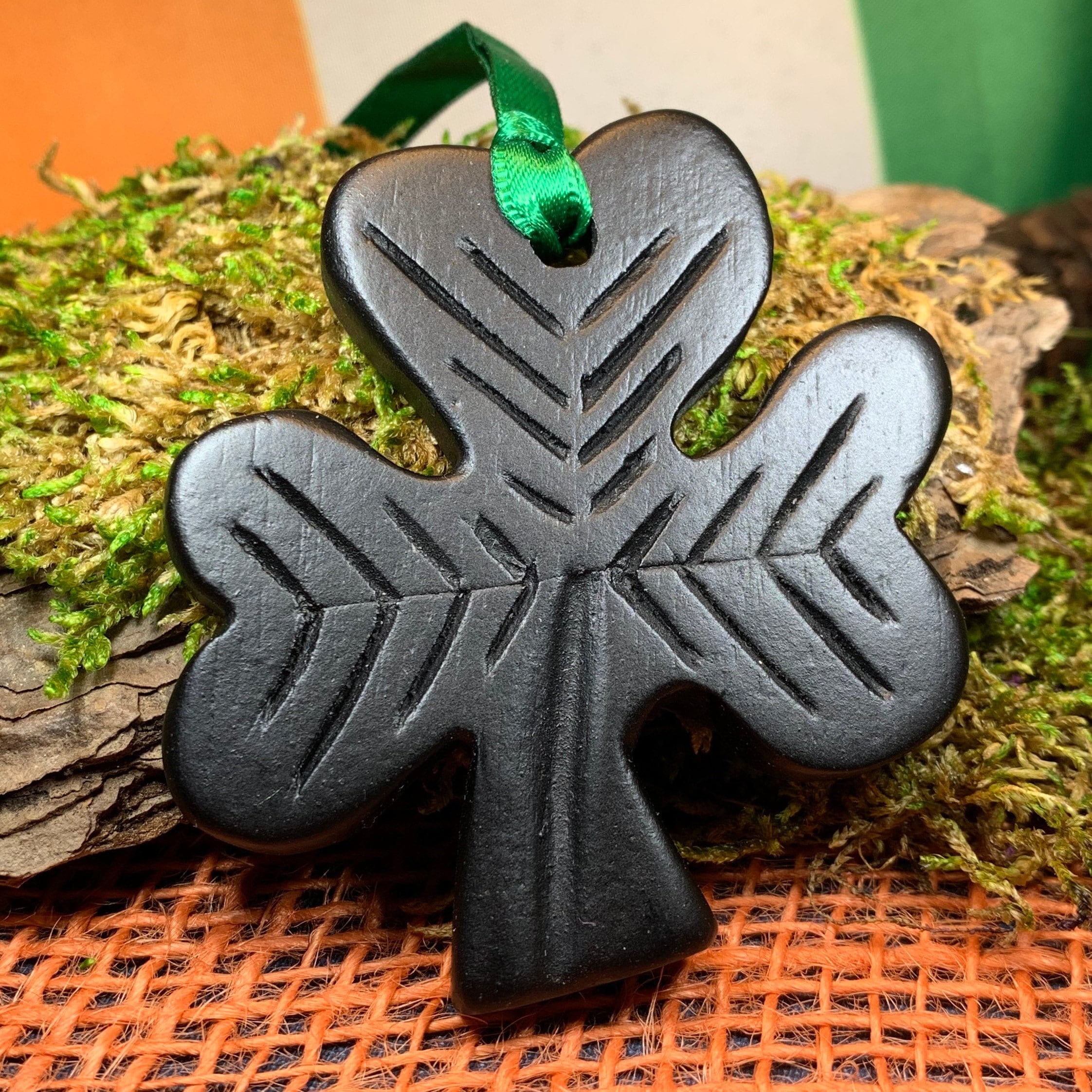Shamrock Irish Turf Ornament