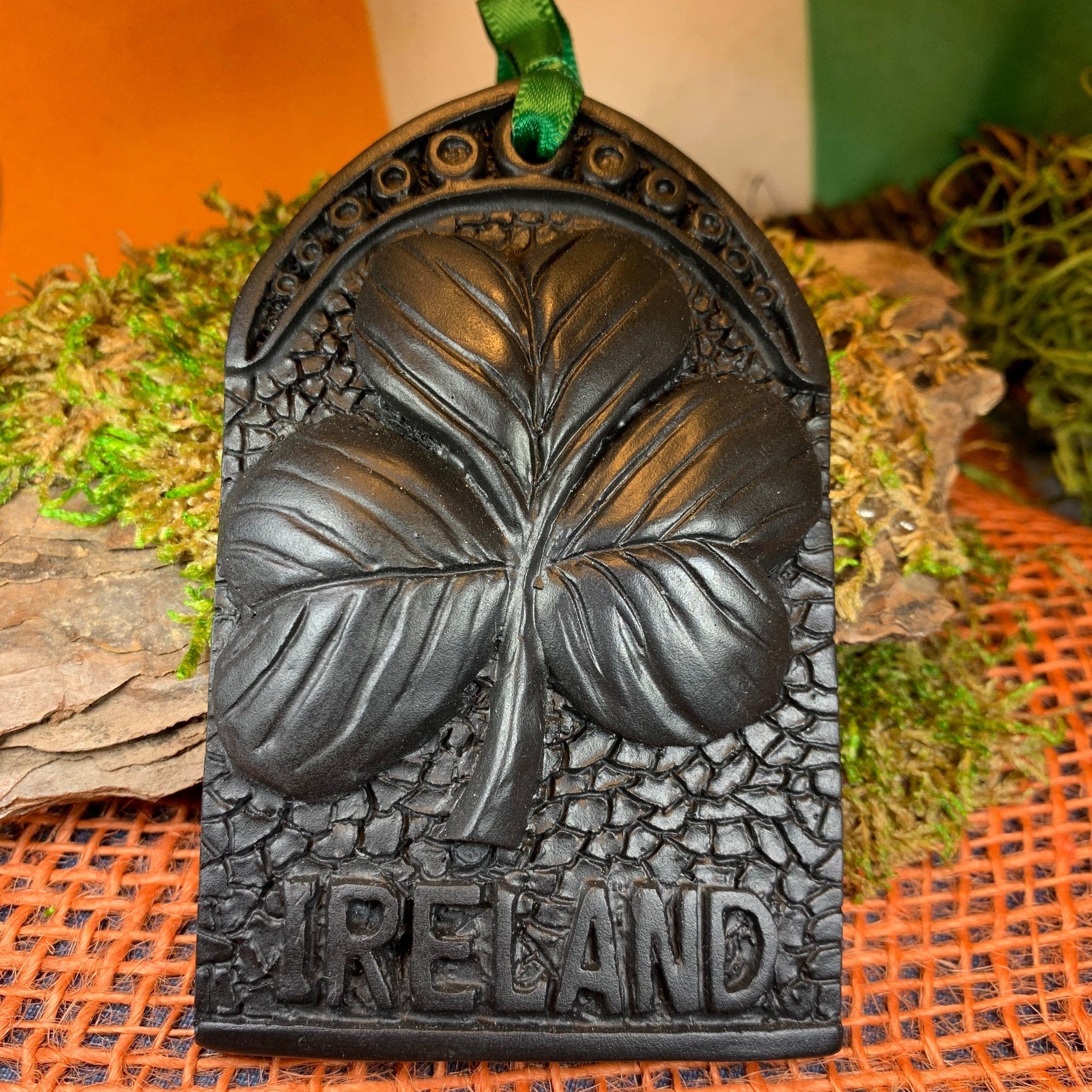 Ireland Turf Shamrock Ornament