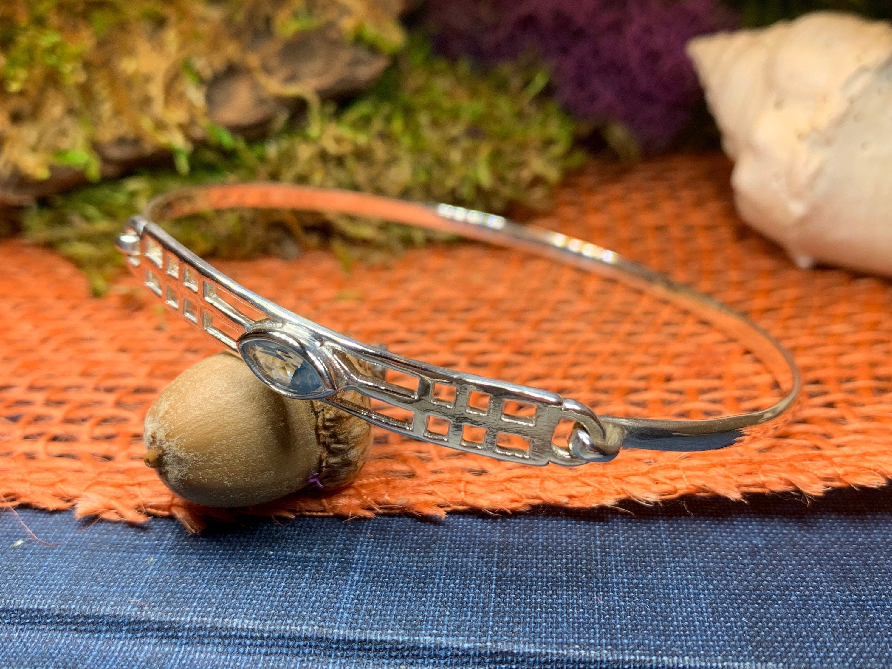 Mackintosh Blue Topaz Bangle Bracelet