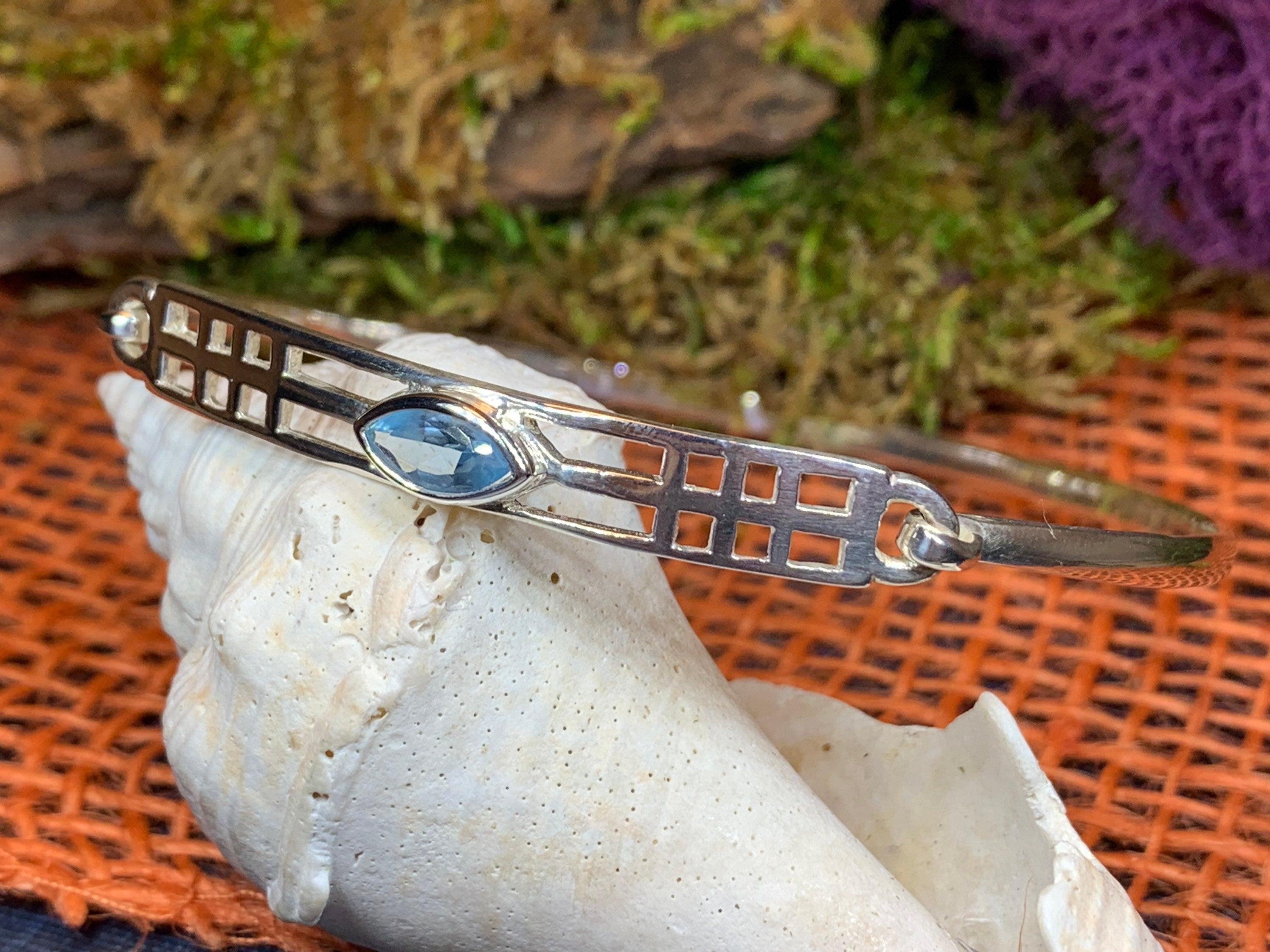 Mackintosh Blue Topaz Bangle Bracelet