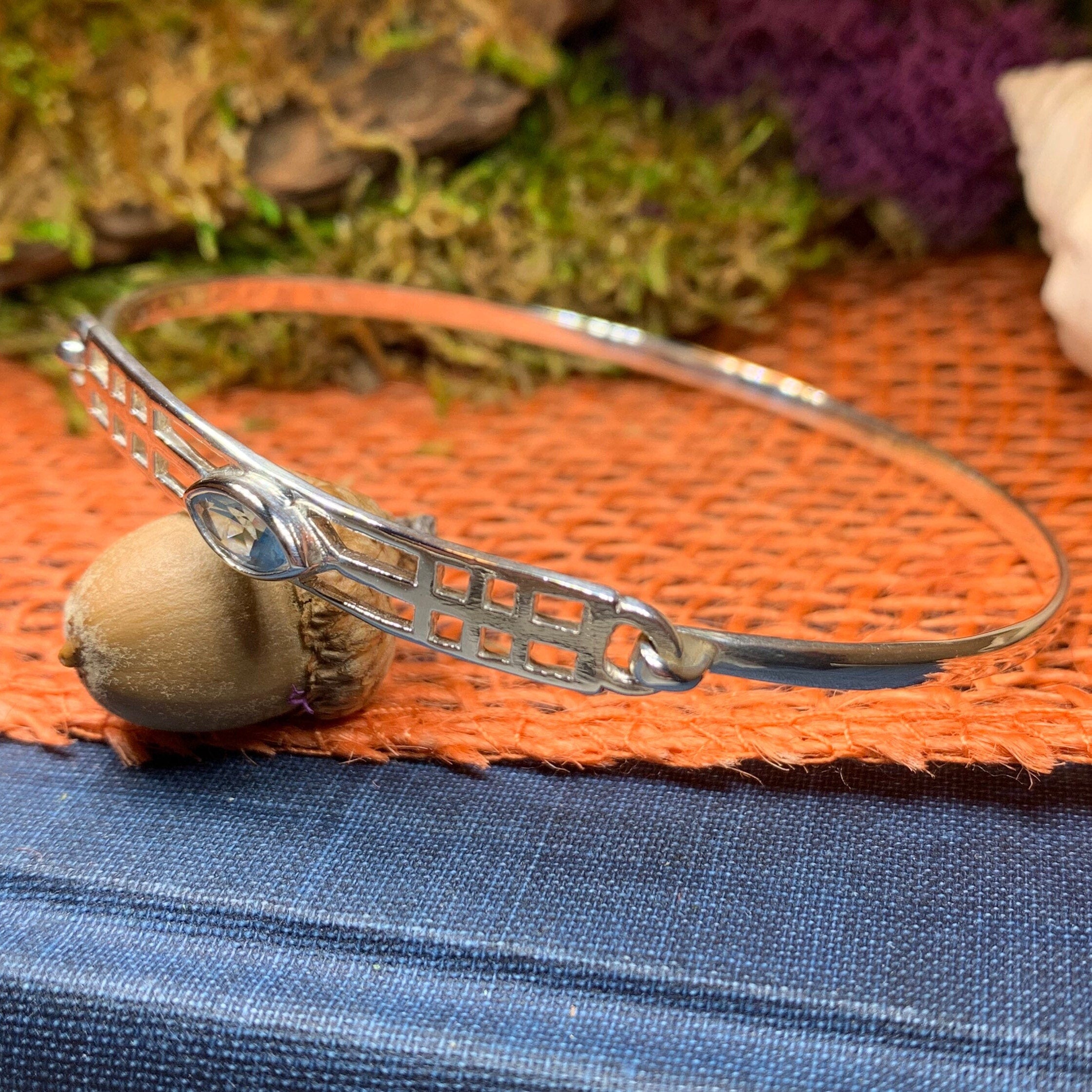 Mackintosh Blue Topaz Bangle Bracelet