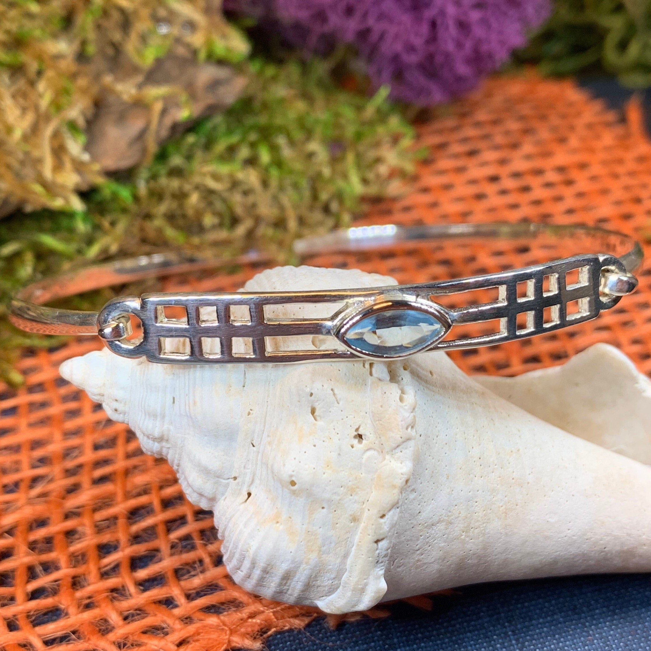 Mackintosh Blue Topaz Bangle Bracelet