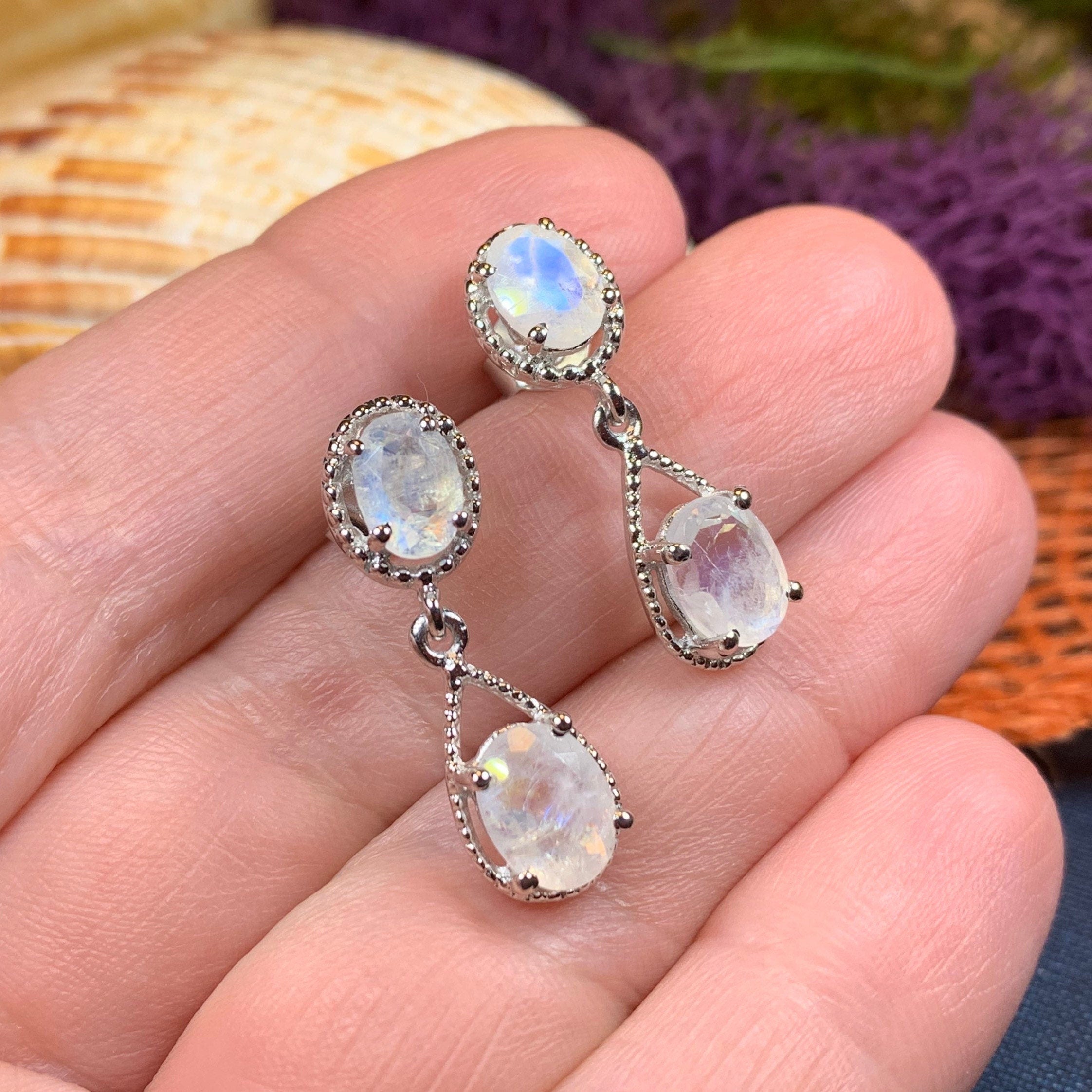 Harlow Moonstone Earrings