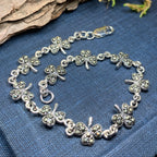 Irish Shamrock Marcasite Bracelet