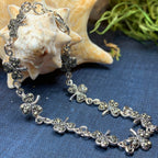 Irish Shamrock Marcasite Bracelet