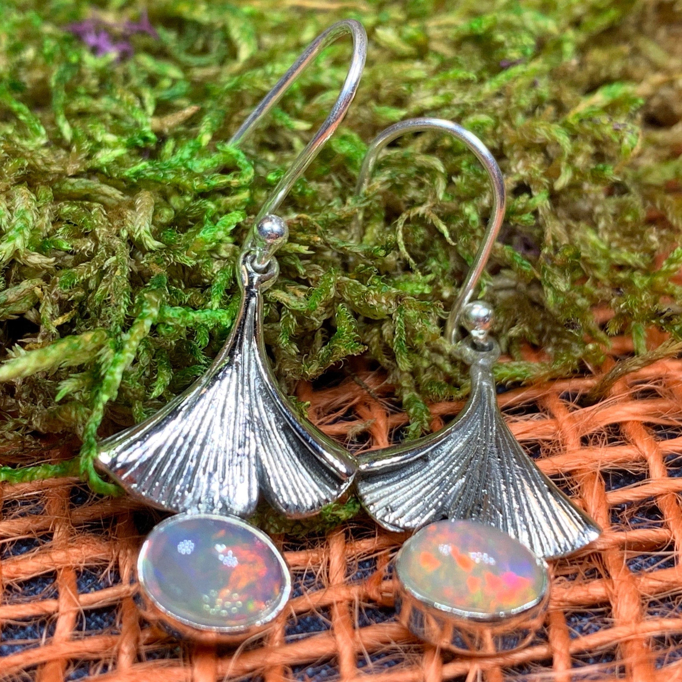 Gingko Opal Earrings