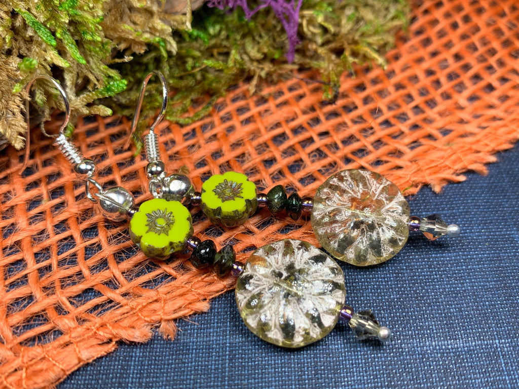Lotus Autumn Earrings