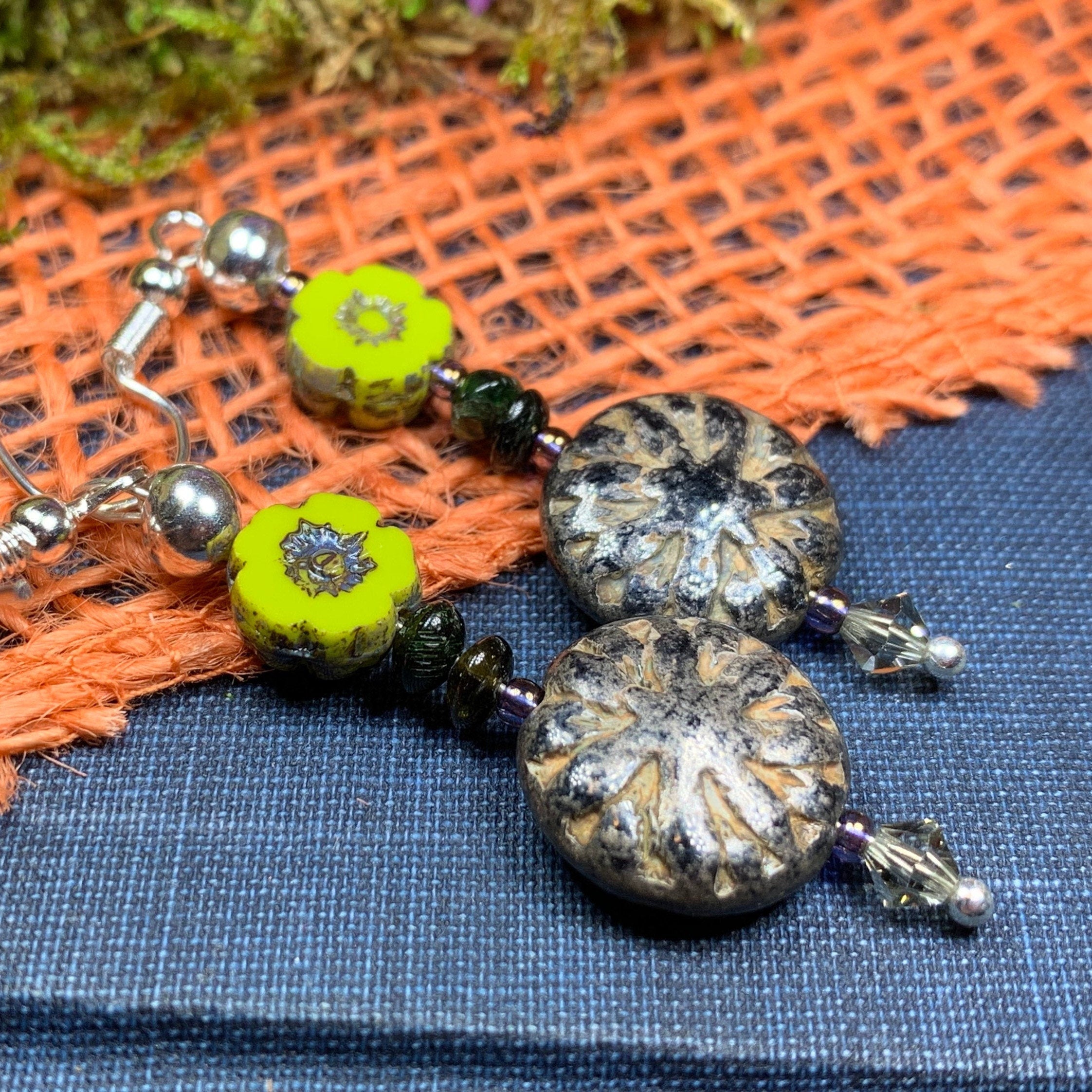 Lotus Autumn Earrings