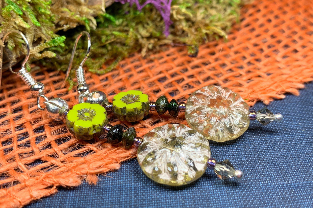 Lotus Autumn Earrings