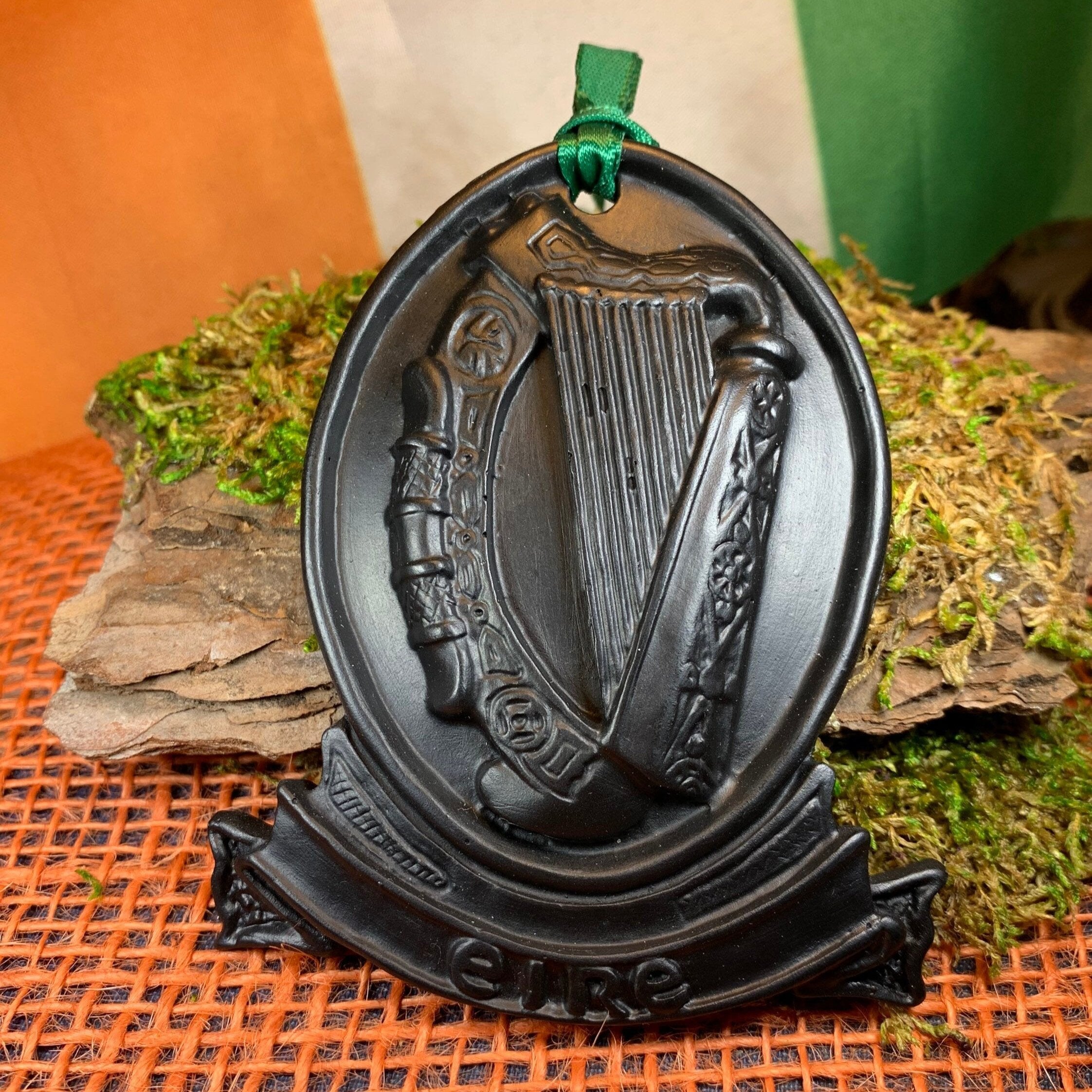Irish Harp Turf Wall Hanging